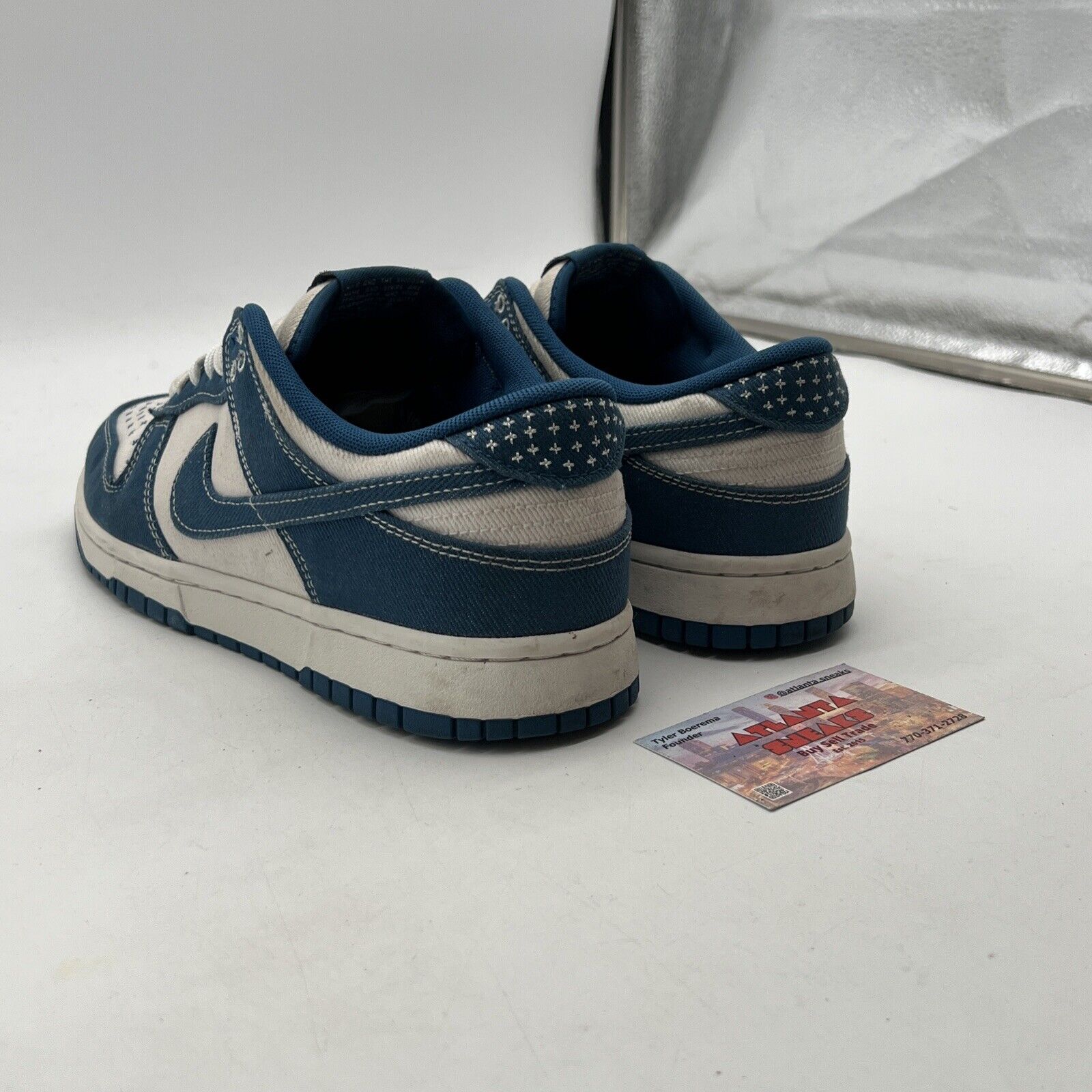 Size 9.5 - Nike Dunk Low SE Sashiko - Industrial Blue (DV0834-101)