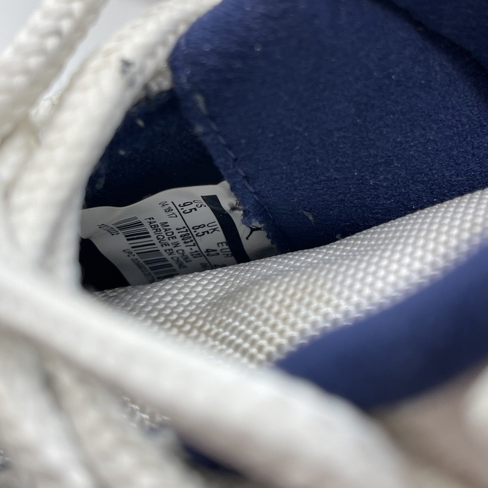 Size 9.5 - Jordan 11 Retro High Win Like '82 Blue White Leather (378037-123)