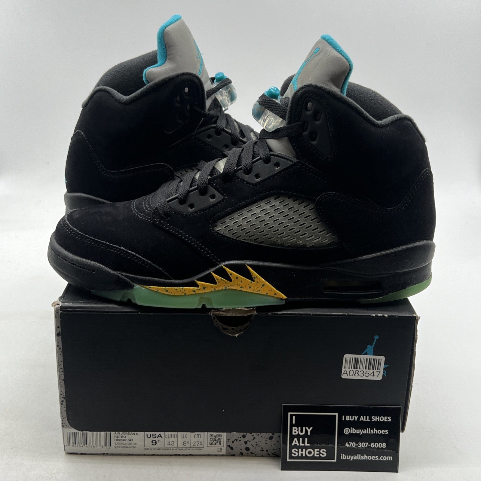 Size 9.5 - Air Jordan 5 Retro Mid Aqua (DD0587-047)