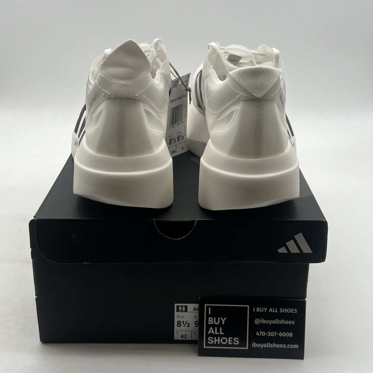 Size 8.5 - adidas Adizero Adios Pro Evo 1 White Black (IH5564)