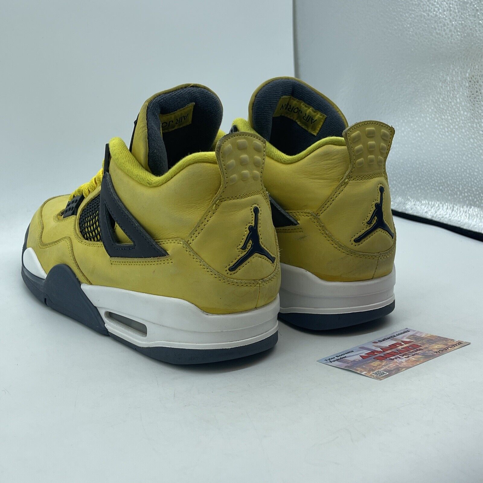 Size 10.5 - Jordan 4 Retro Mid Lightning Yellow Black White (CT8527-700)