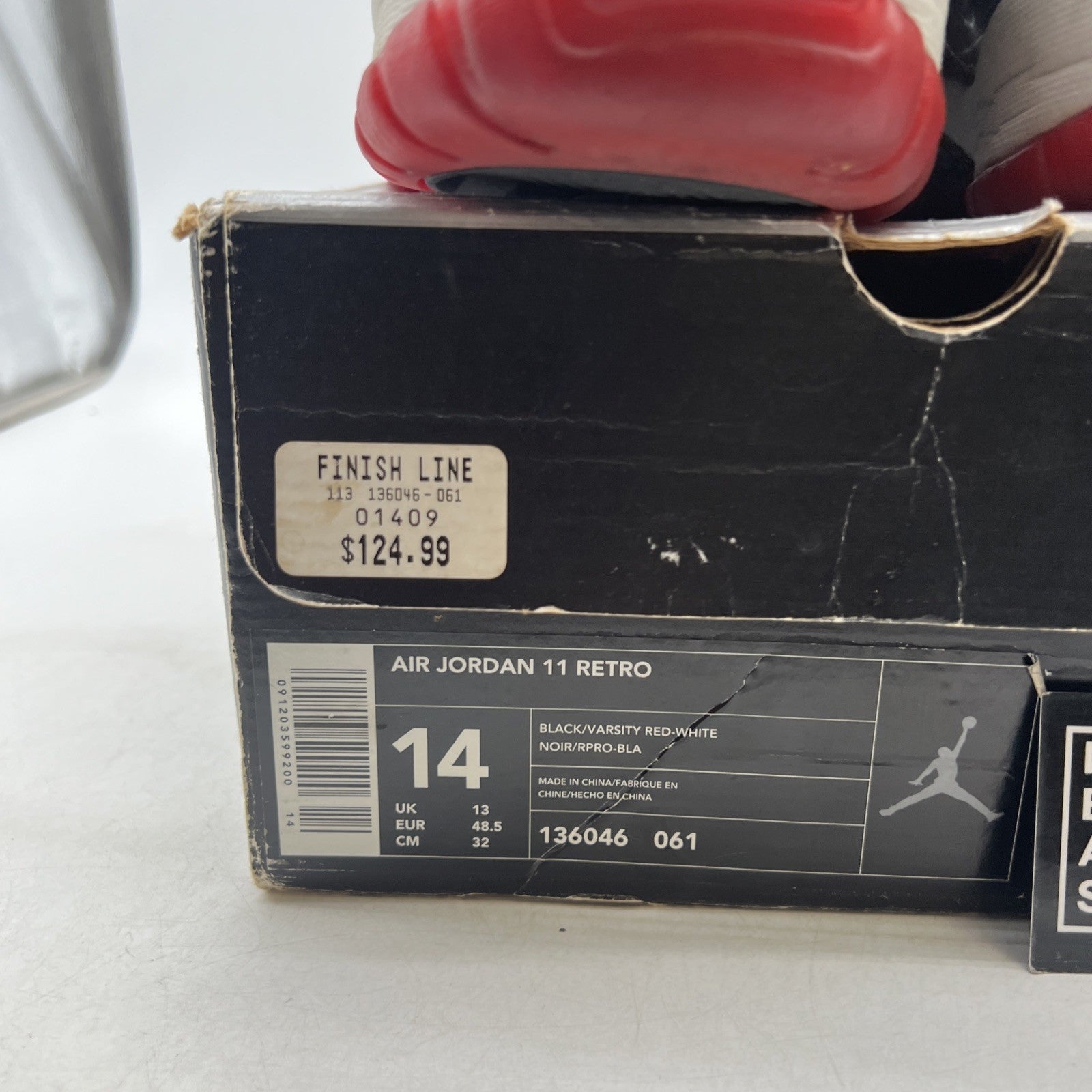 Size 14 - Air Jordan 11 Retro 2001 Bred (136046-061)