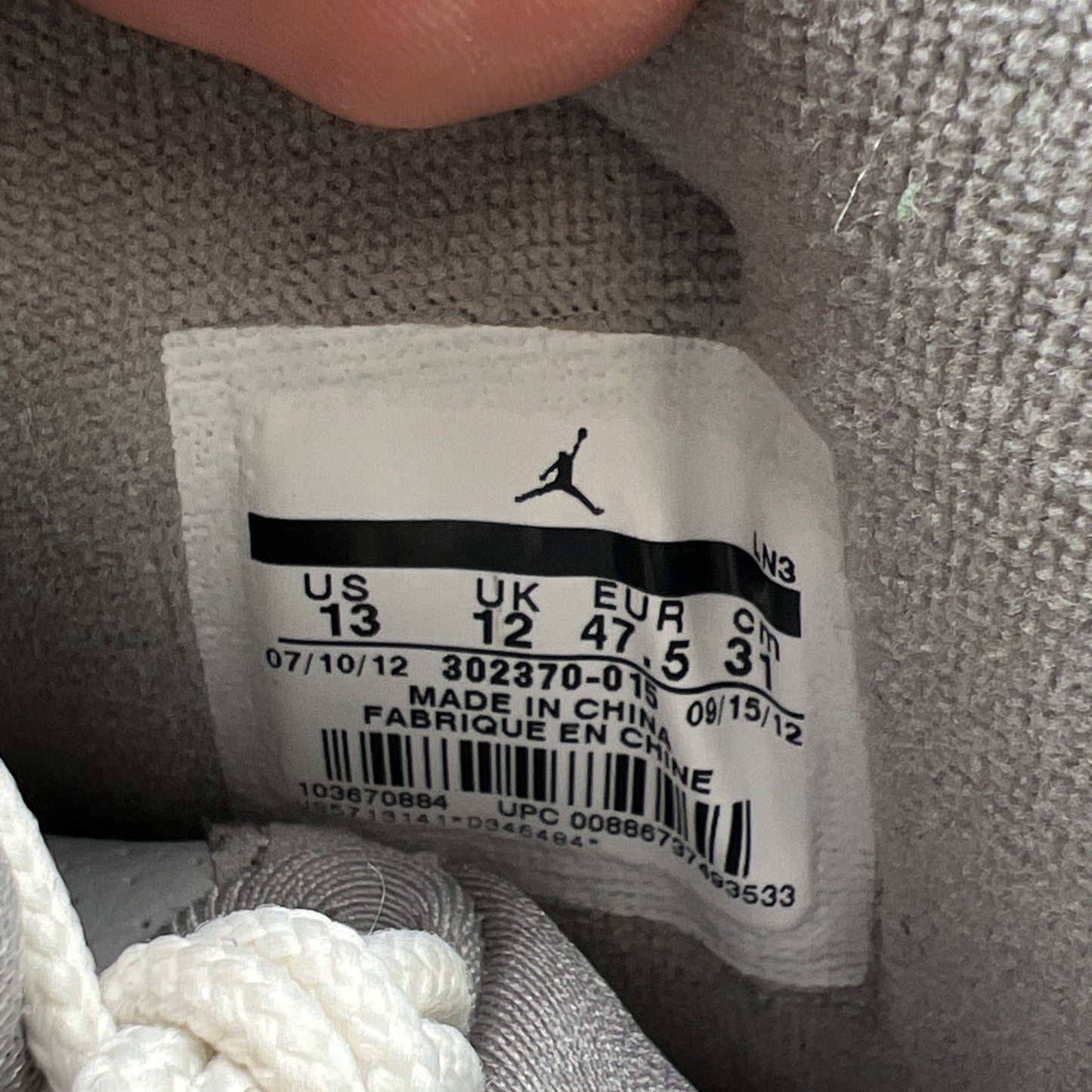 Size 13 - Air Jordan 9 Retro 2012 Cool Grey (302370-015)