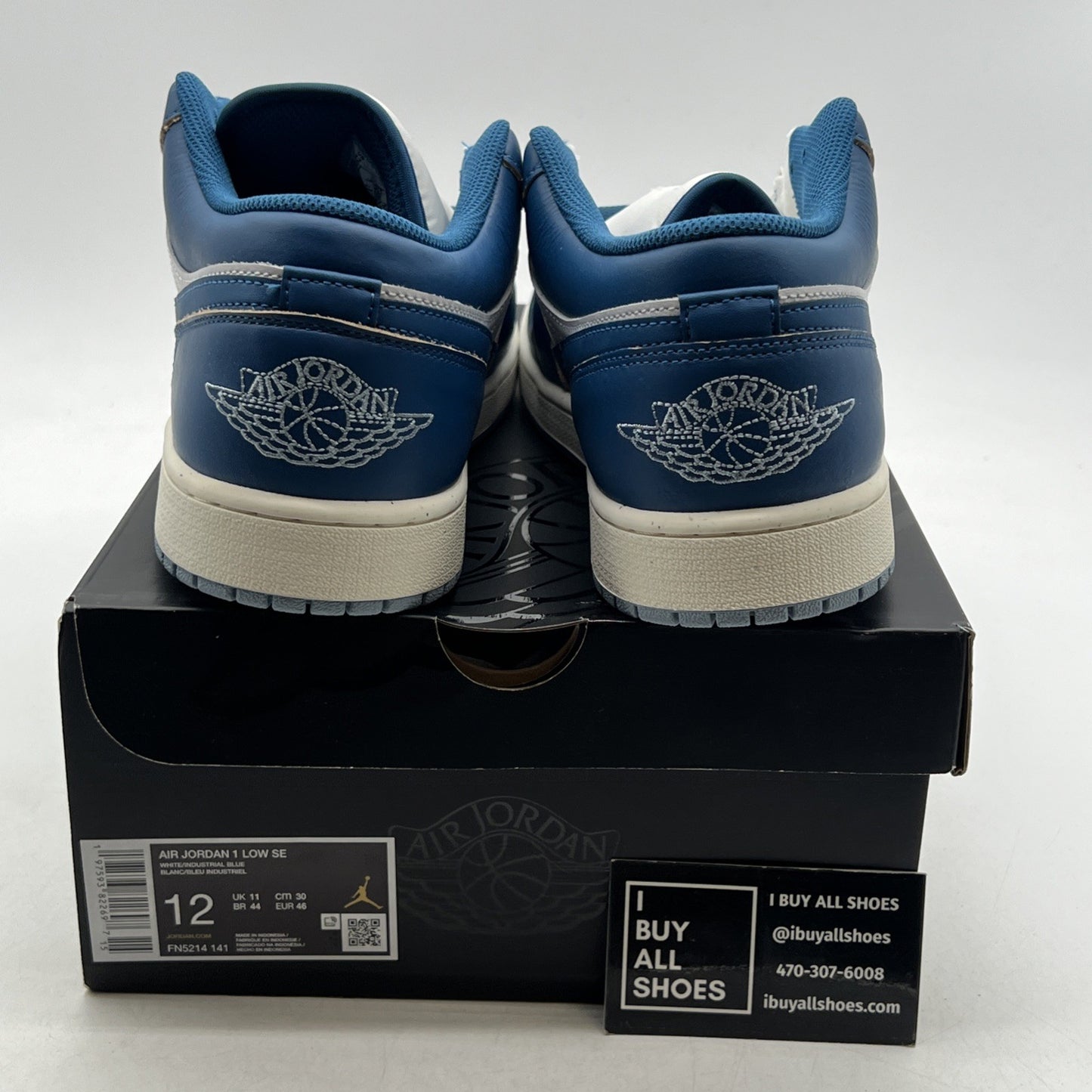 Size 12 - Air Jordan 1 SE Low Industrial Blue (FN5214-141)