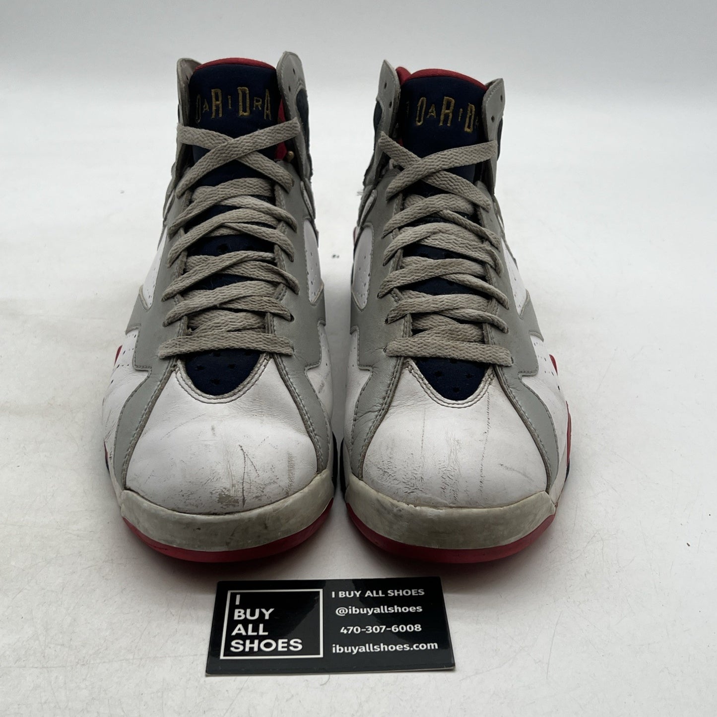 Size 9.5 - Air Jordan 7 Retro 2012 Olympic (304775-135)