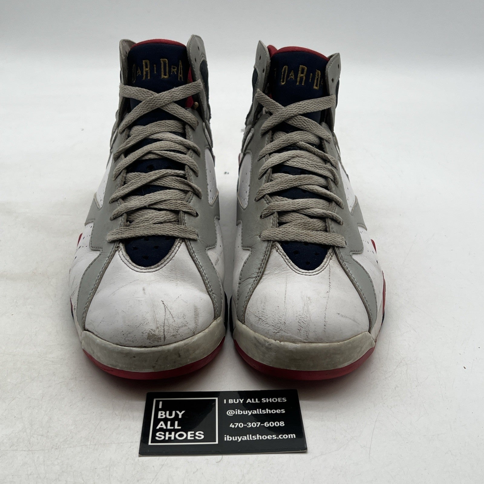 Size 9.5 - Air Jordan 7 Retro 2012 Olympic (304775-135)