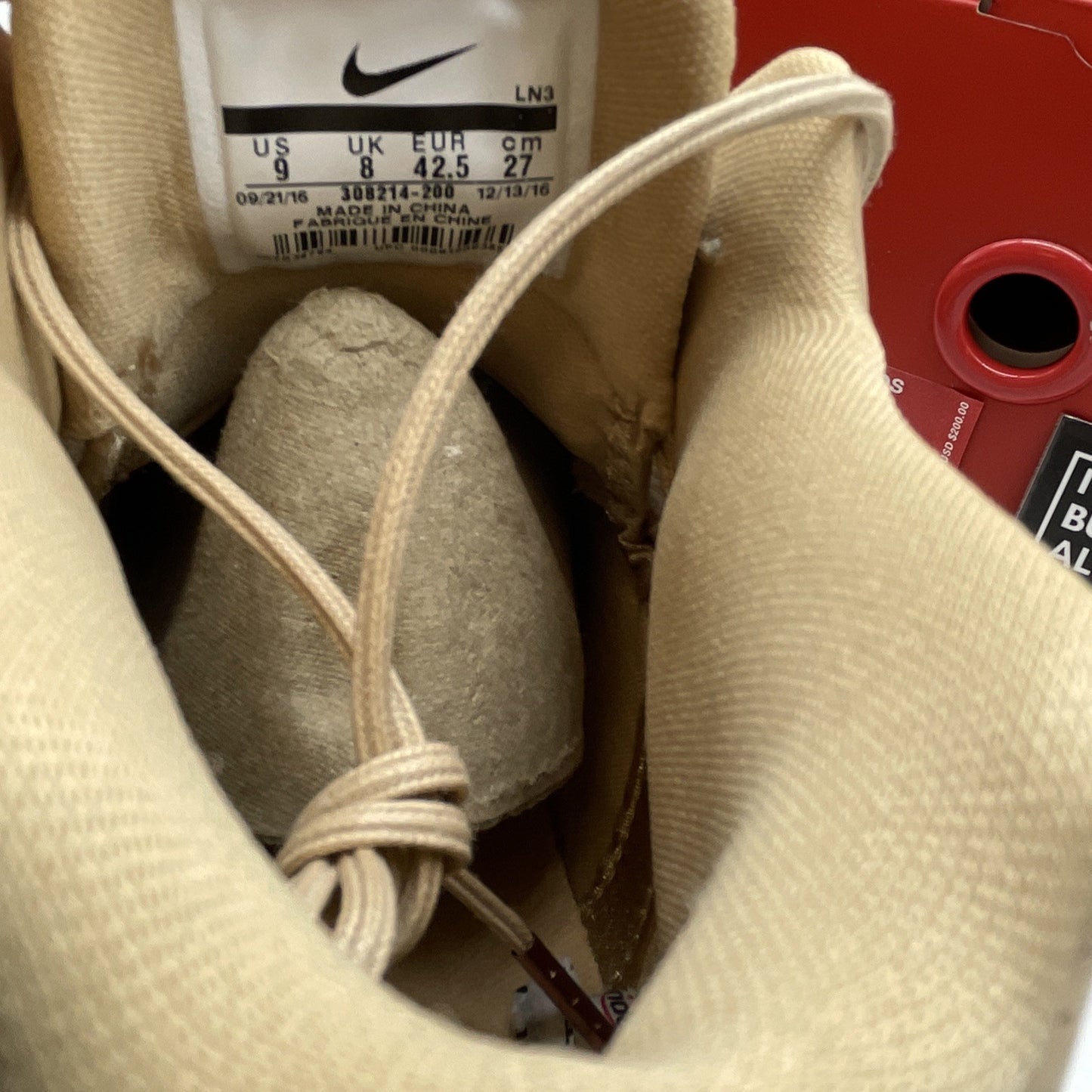 Size 9 - Nike Air Zoom Generation QS All Star Vachetta Tan (308214-200)