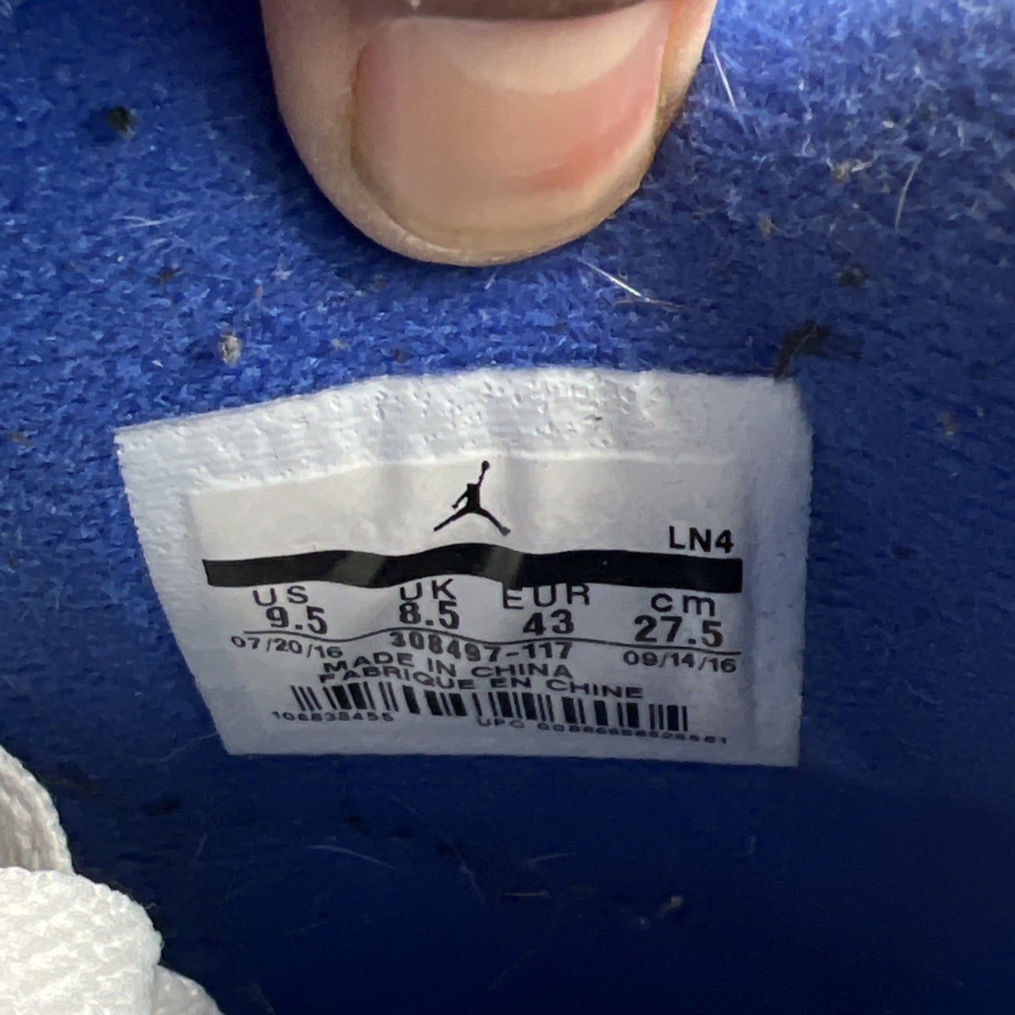 Size 9.5 - Air Jordan 4 Retro Mid Motorsports (308497-117)