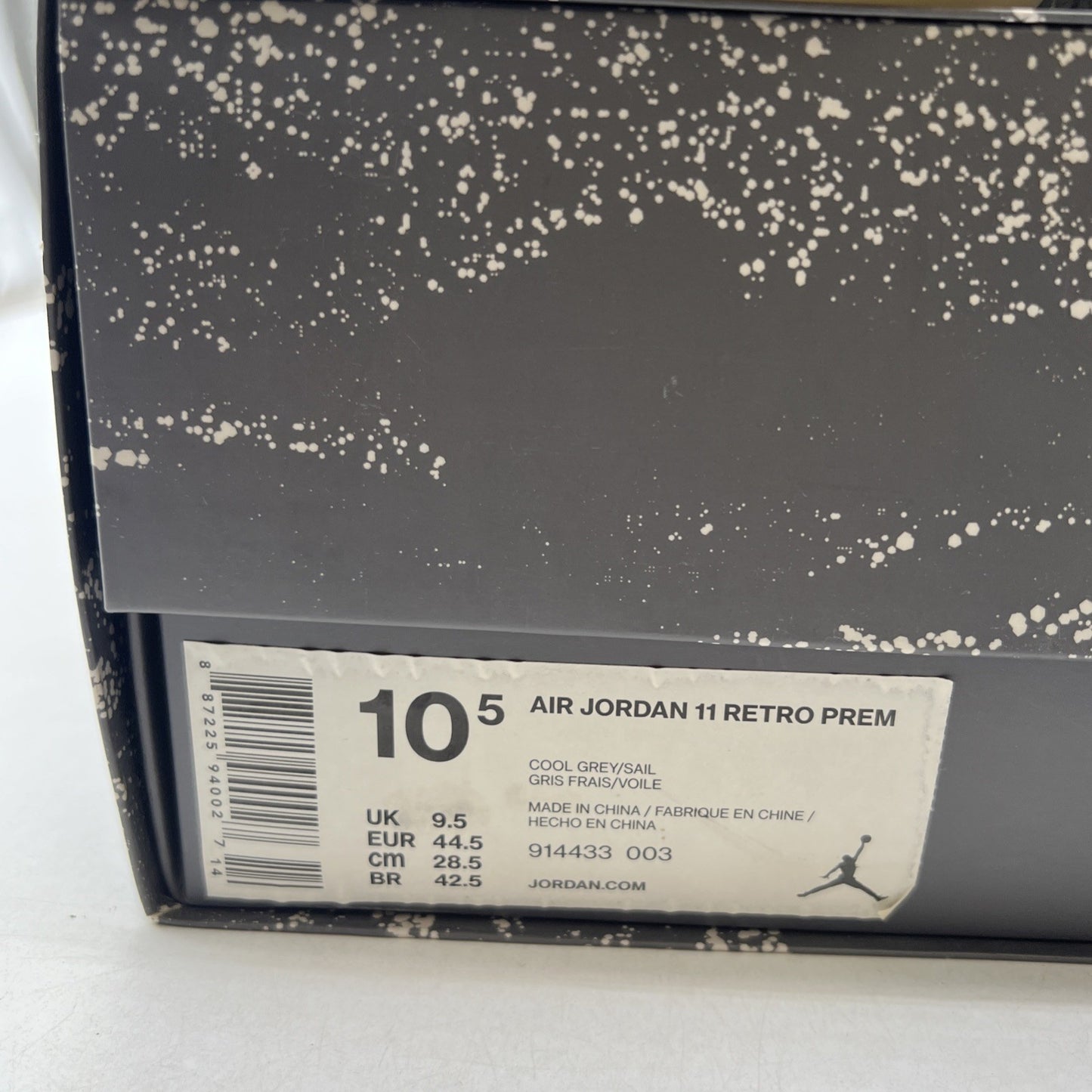 Size 10.5 - Air Jordan 11 Retro Premium Grey Suede (914433-003)