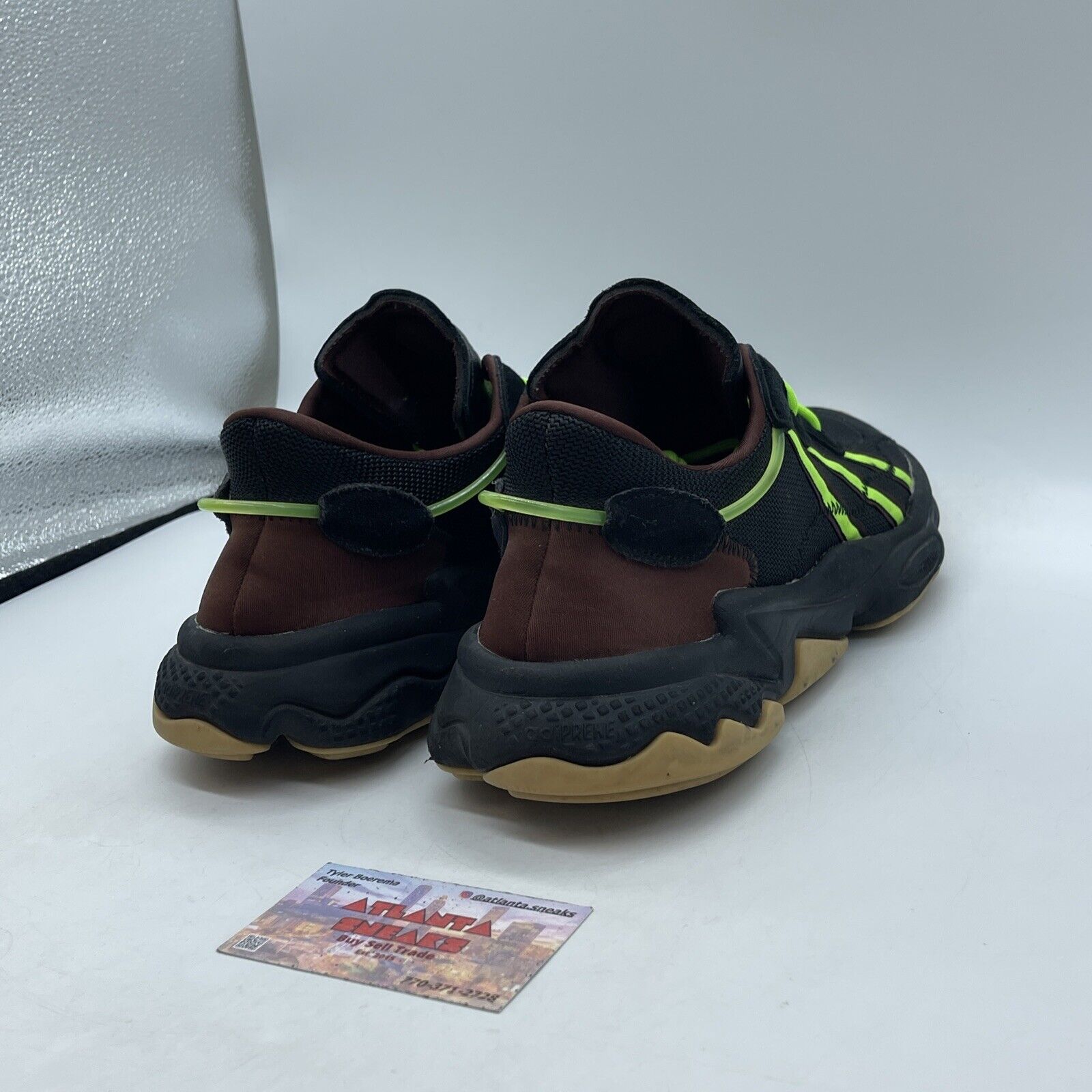 Size 12 - adidas Pusha T x Ozweego King Push Green Black Brown Suede (FV2484)