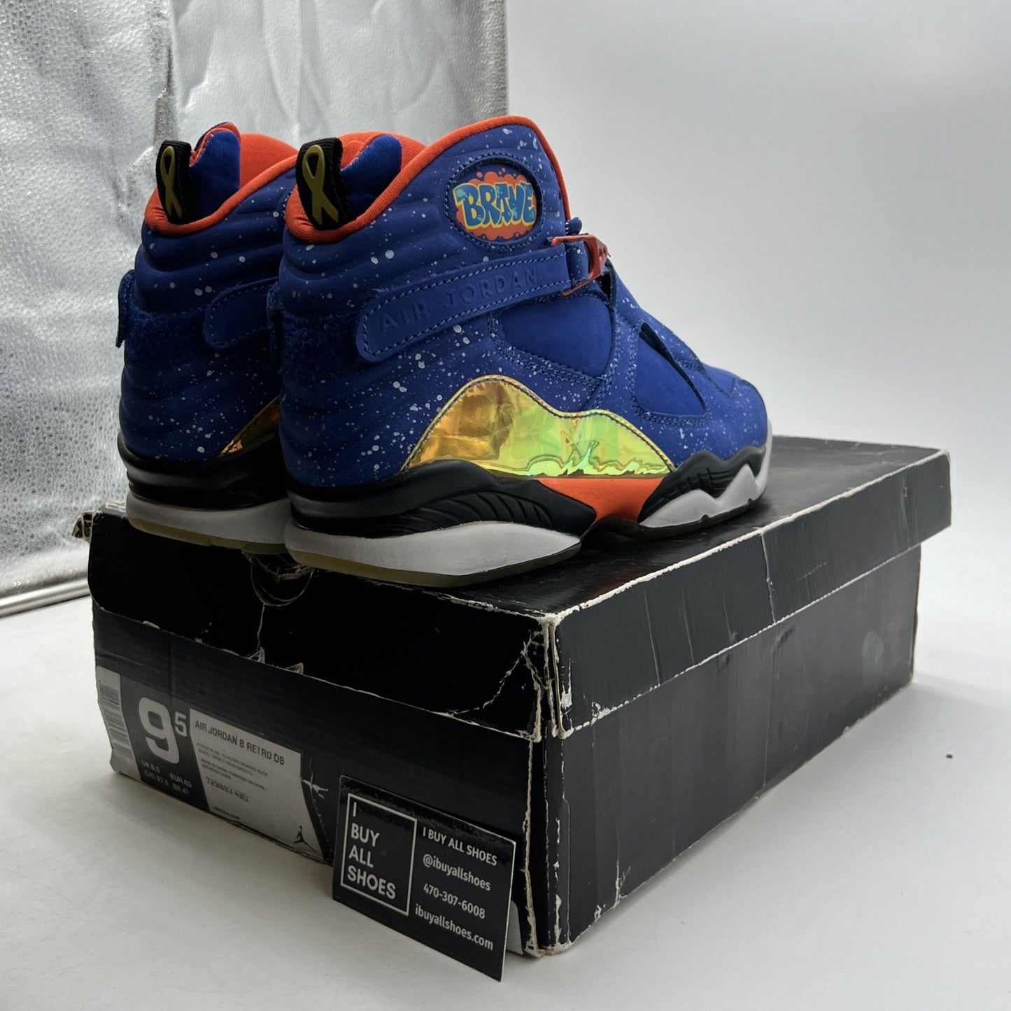 Size 9.5 - Air Jordan 8 Retro DB Doernbecher (729893-480)