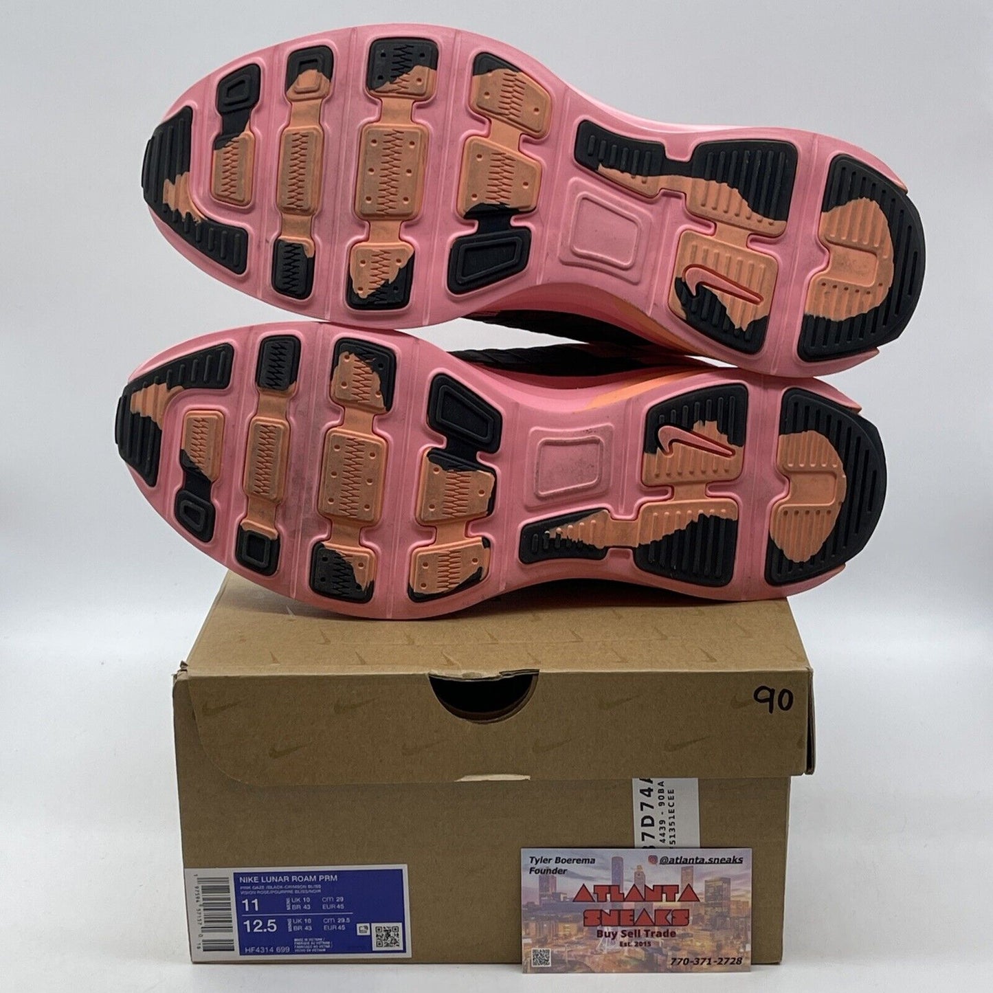 Size 11 - Nike Lunar Roam Premium Pink Gaze Black Suede Leather (HF4314-699)