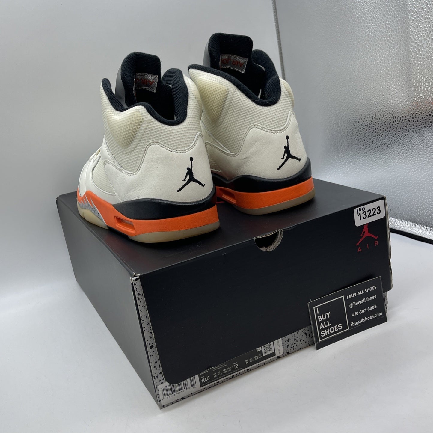 Size 10.5 - Jordan 5 Shattered Backboard White Tan Leather (DC1060-100)