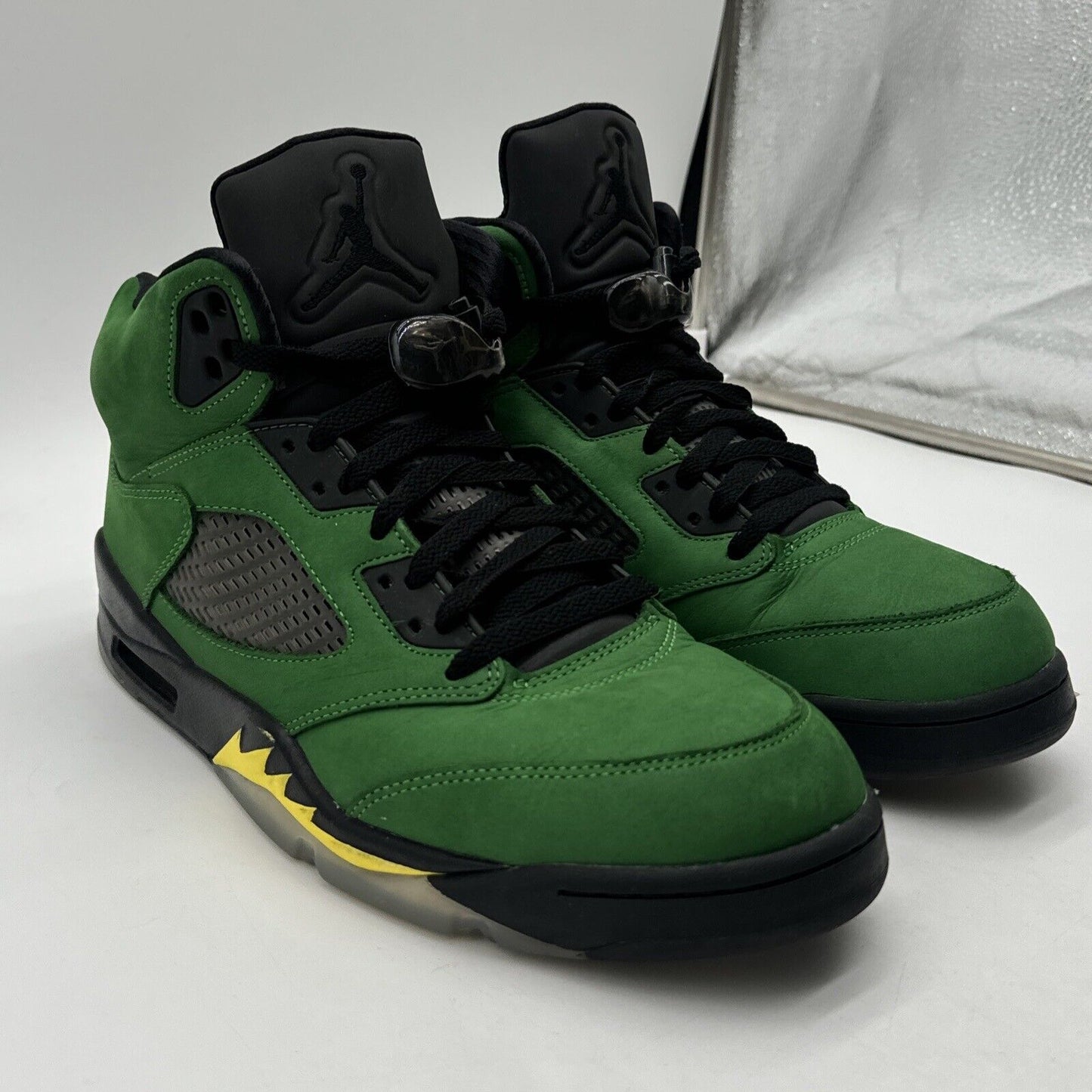 Size 11 - Jordan 5 Retro SE Oregon 2020 Green Yellow Icy Some Suede Quilted