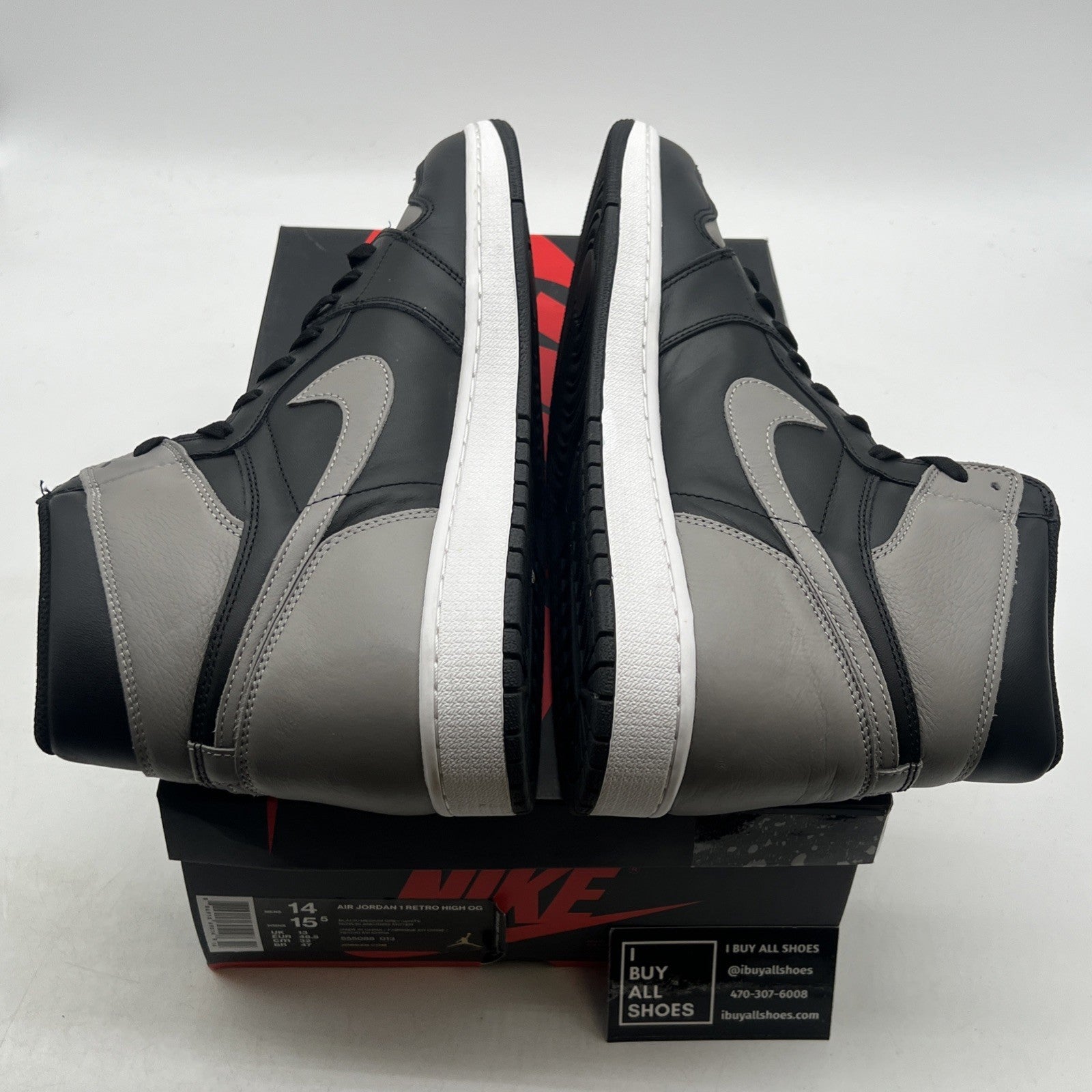 Size 14 - Air Jordan 1 Retro OG High Shadow (555088-013)