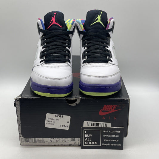 Size 6 - Jordan 5 Retro Alternate Bel-Air Court Purple Ghost Green (DB3024-100)