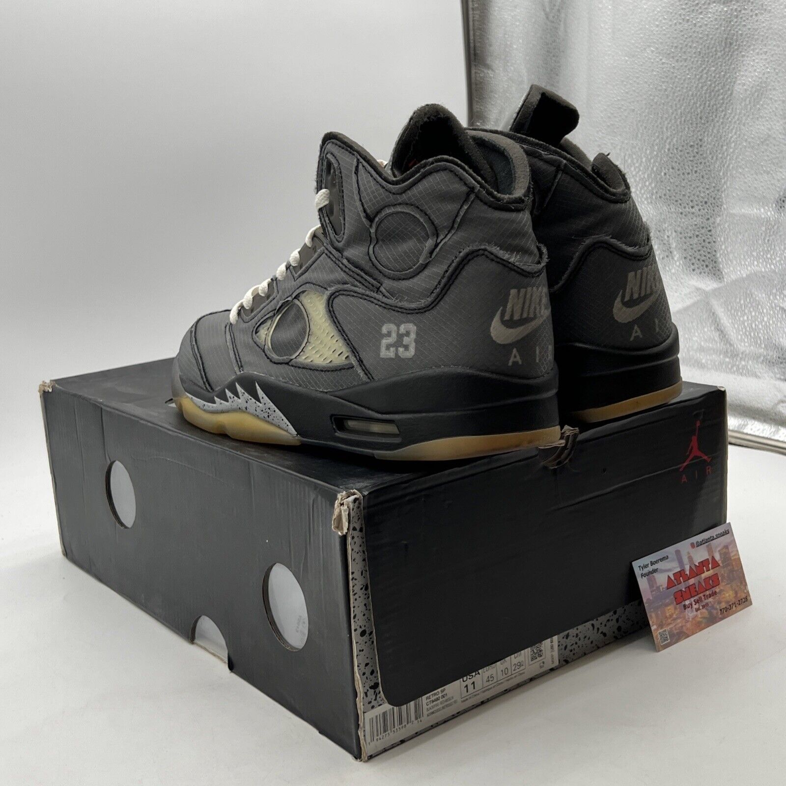 Size 11 - Air Jordan 5 Retro SP x Off-White Mid Muslin (CT8480-001)