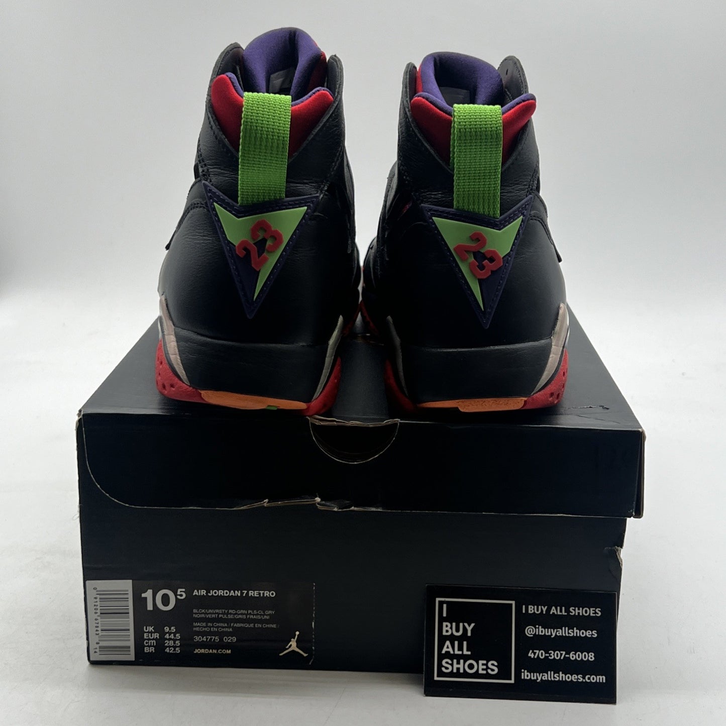 Size 10.5 - Air Jordan 7 Retro Marvin the Martian (304775-029)