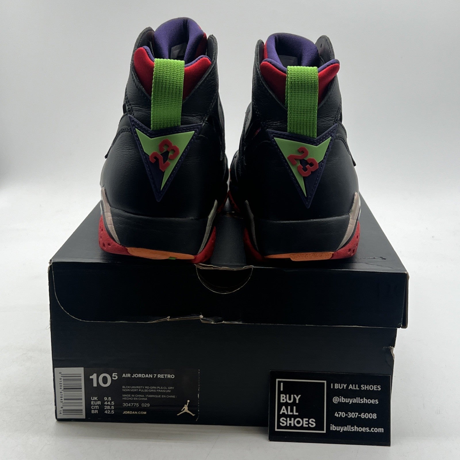 Size 10.5 - Air Jordan 7 Retro Marvin the Martian (304775-029)