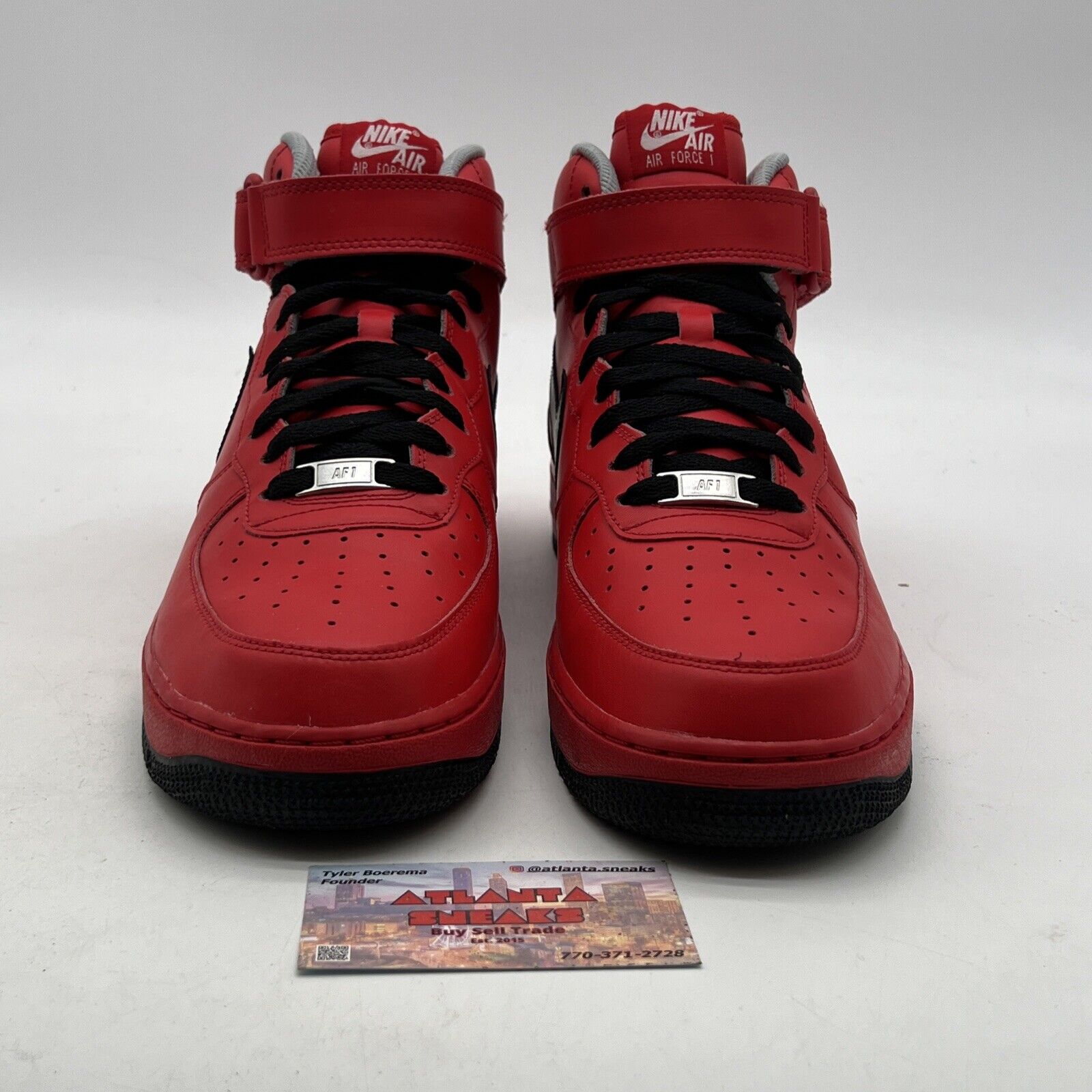 Size 10.5 - Nike ID Air Force 1 Mid Triple Red