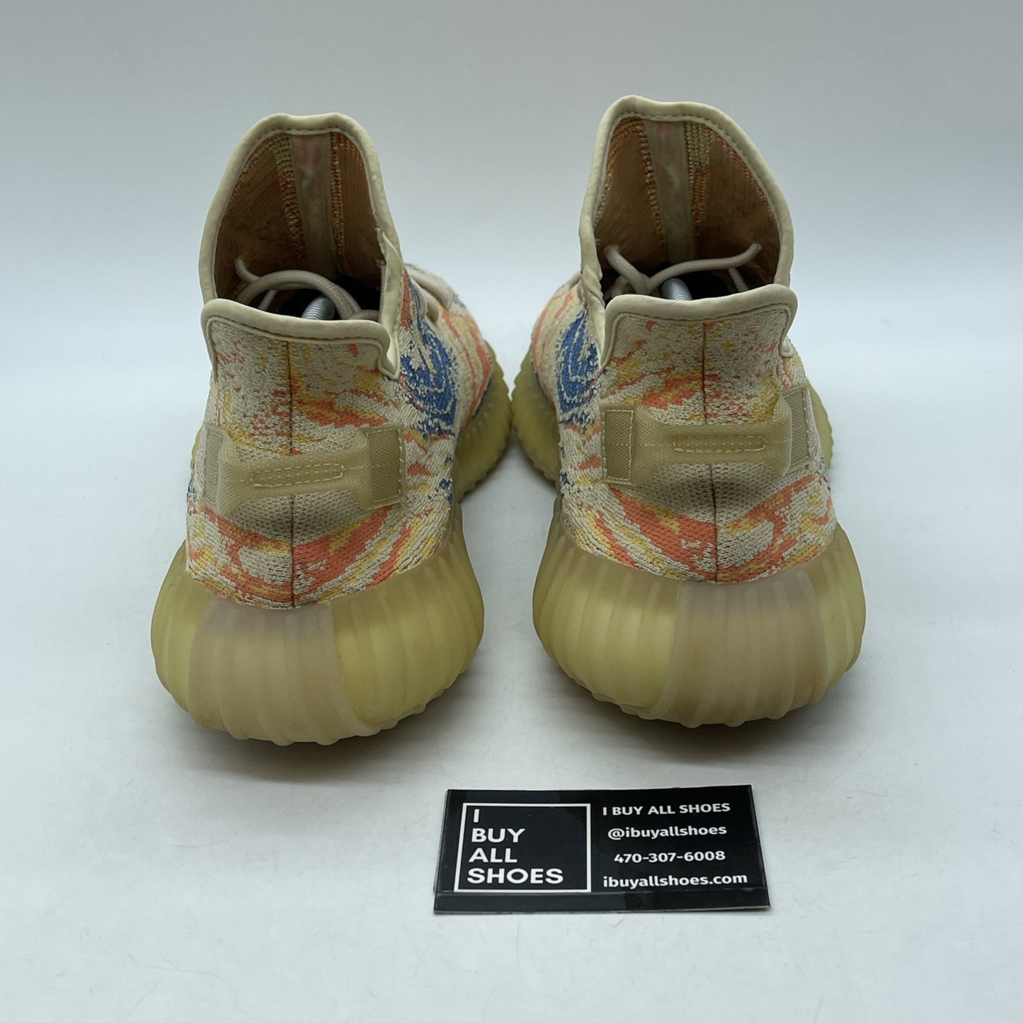 Size 12.5 - adidas Yeezy Boost 350 V2 Low MX Oat Blue Orange Suede (GW3773)
