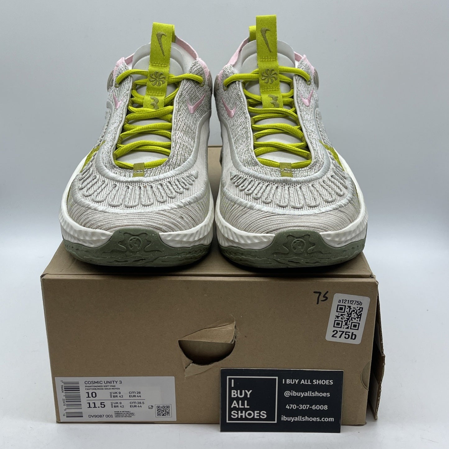 Size 10 - Nike Cosmic Unity 3 Phantom Bright Cactus Grey Green (DV9087-001)