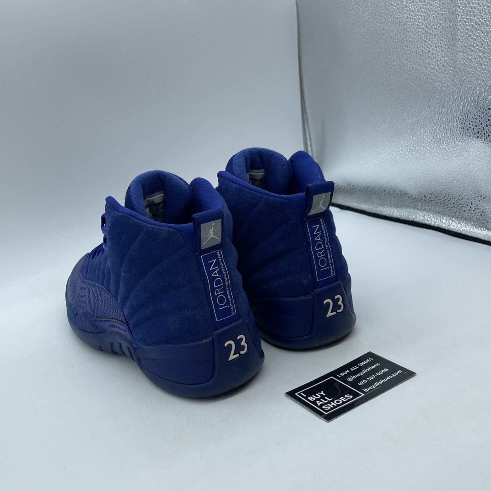 Size 9.5 - Air Jordan 12 Retro Deep Royal Blue Suede Leather (130690-400)