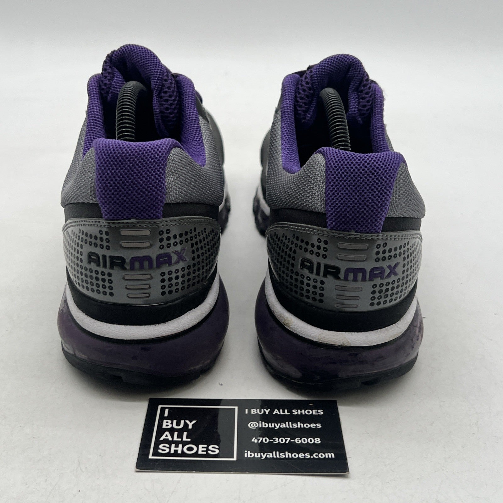 Size 9 - NIKE AIRMAX PURPLE/STEEL GRAY 2009 (354744-017)