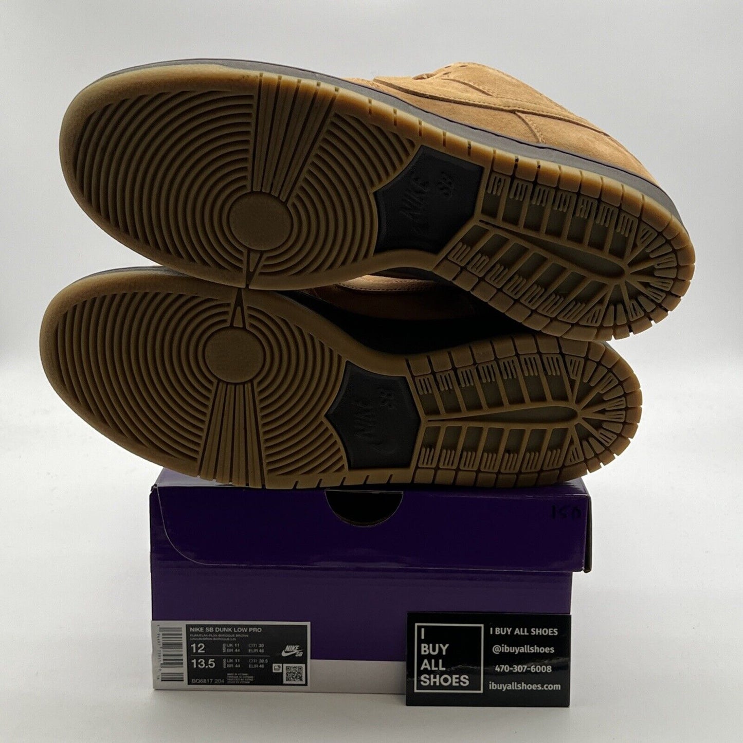 Size 12 - Nike Dunk Pro SB Low Wheat Mocha (BQ6817-204)