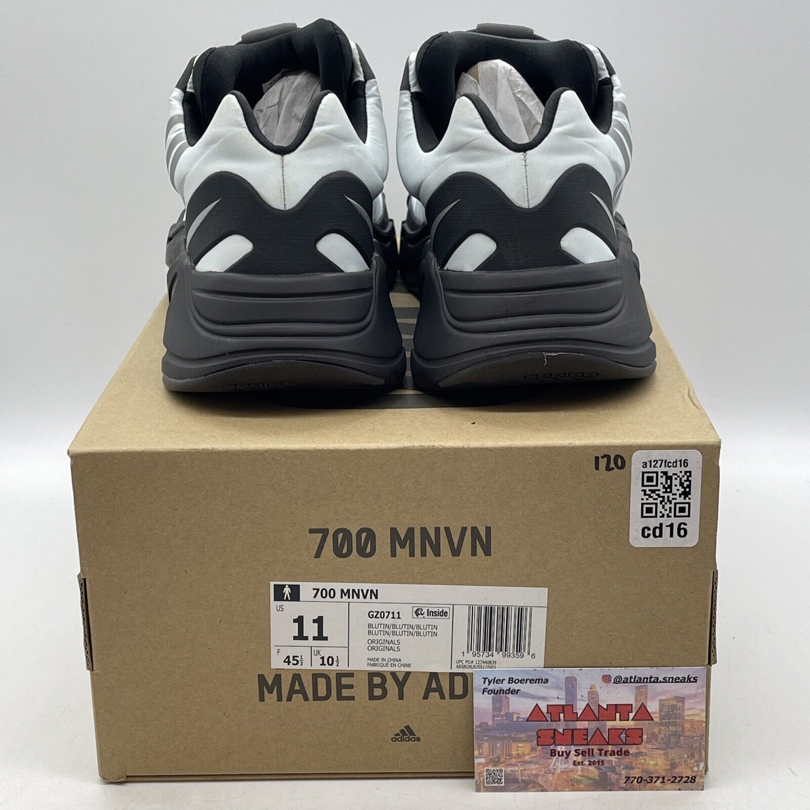 Size 11 - adidas Yeezy Boost 700 MNVN Blue Tint Black Suede (GZ0711)