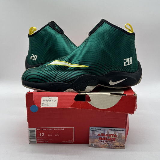 Size 12 - Nike Air Zoom Flight QS Sole Collector 2013 Green Yellow Black Suede