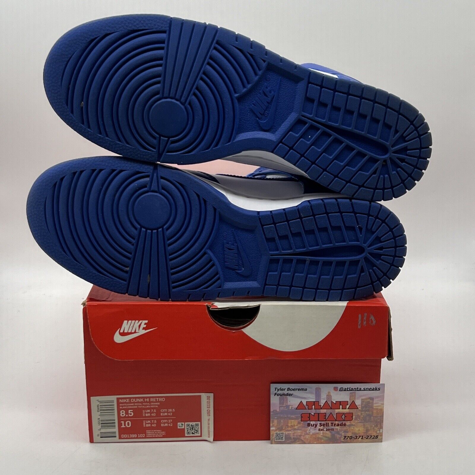 Size 8.5 - Nike Dunk 2021 High Kentucky What Blue Leather (DD1399-102)