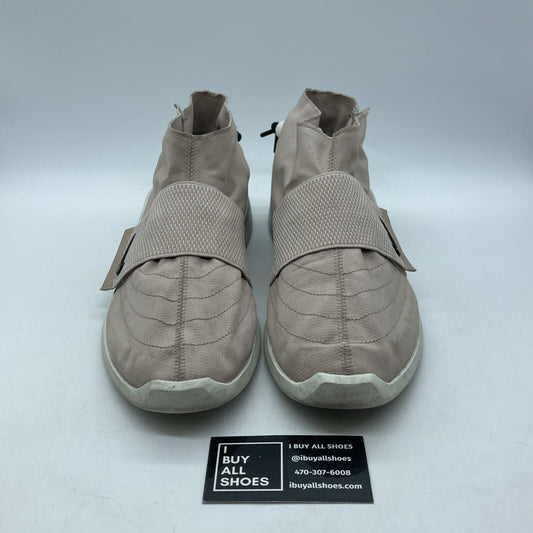 Size 12 - Nike Air Fear of God Moc Particle Beige Pink White Suede (AT8086-200)