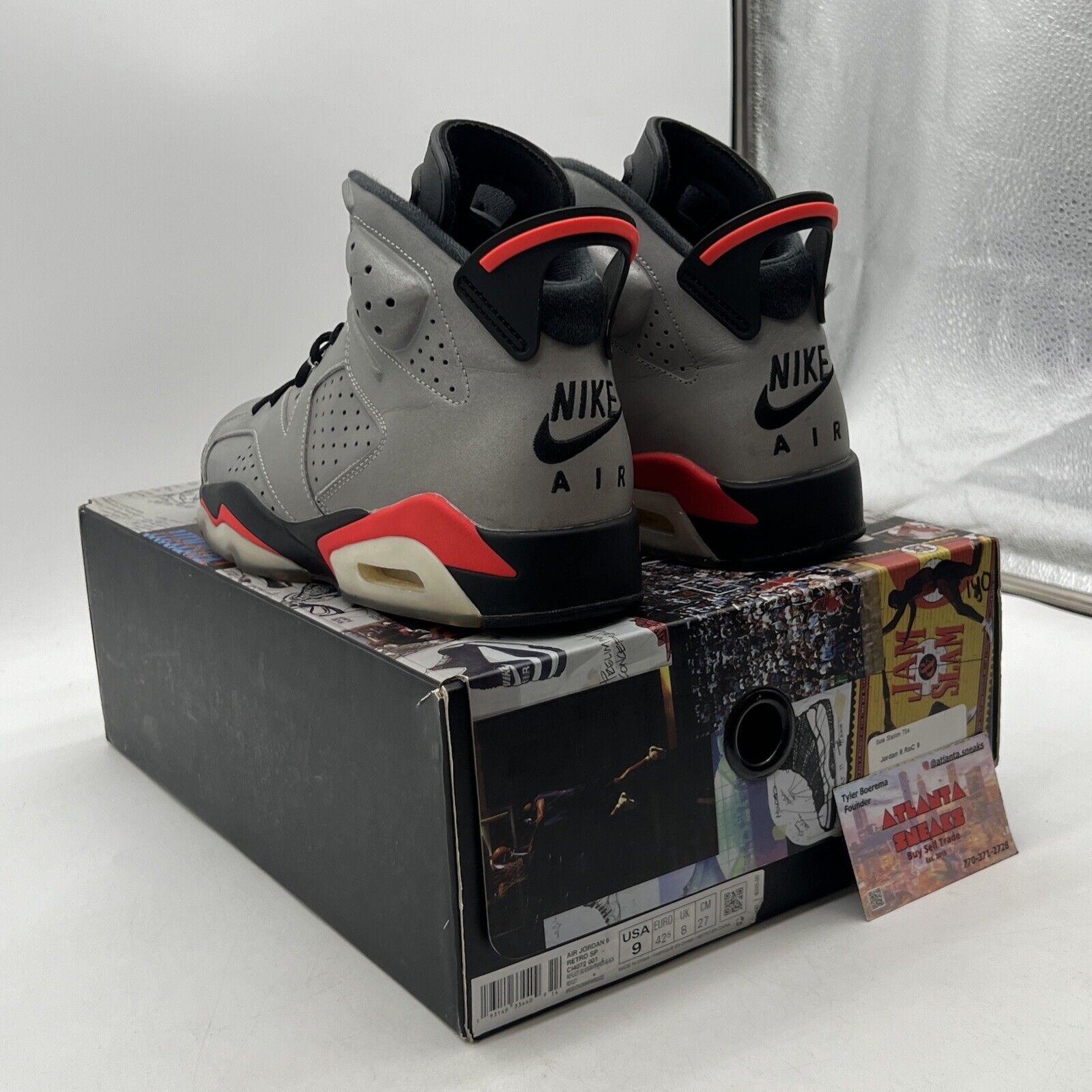 Size 9 - Air Jordan 6 Retro SP Reflections Of A Champion Red (CI4072-001)