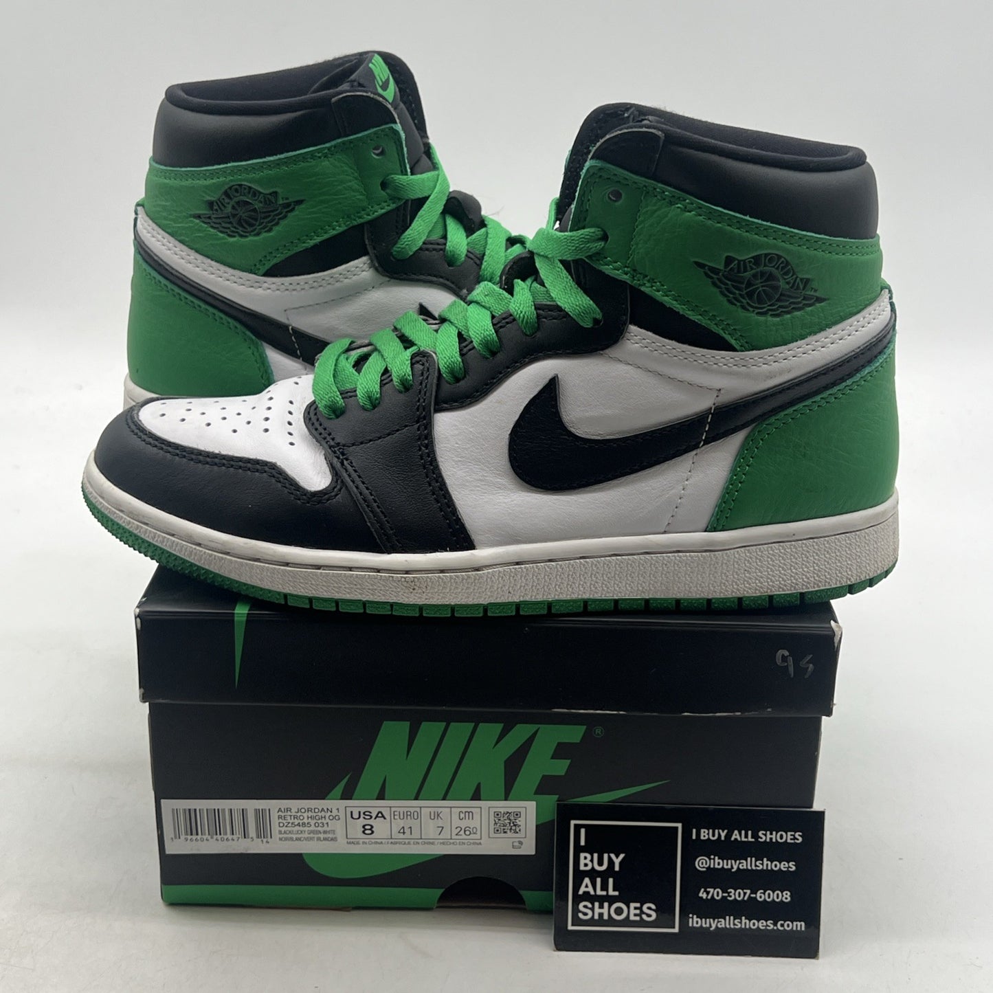 Size 8 - Air Jordan 1 Retro OG High Lucky Green (DZ5485-031)