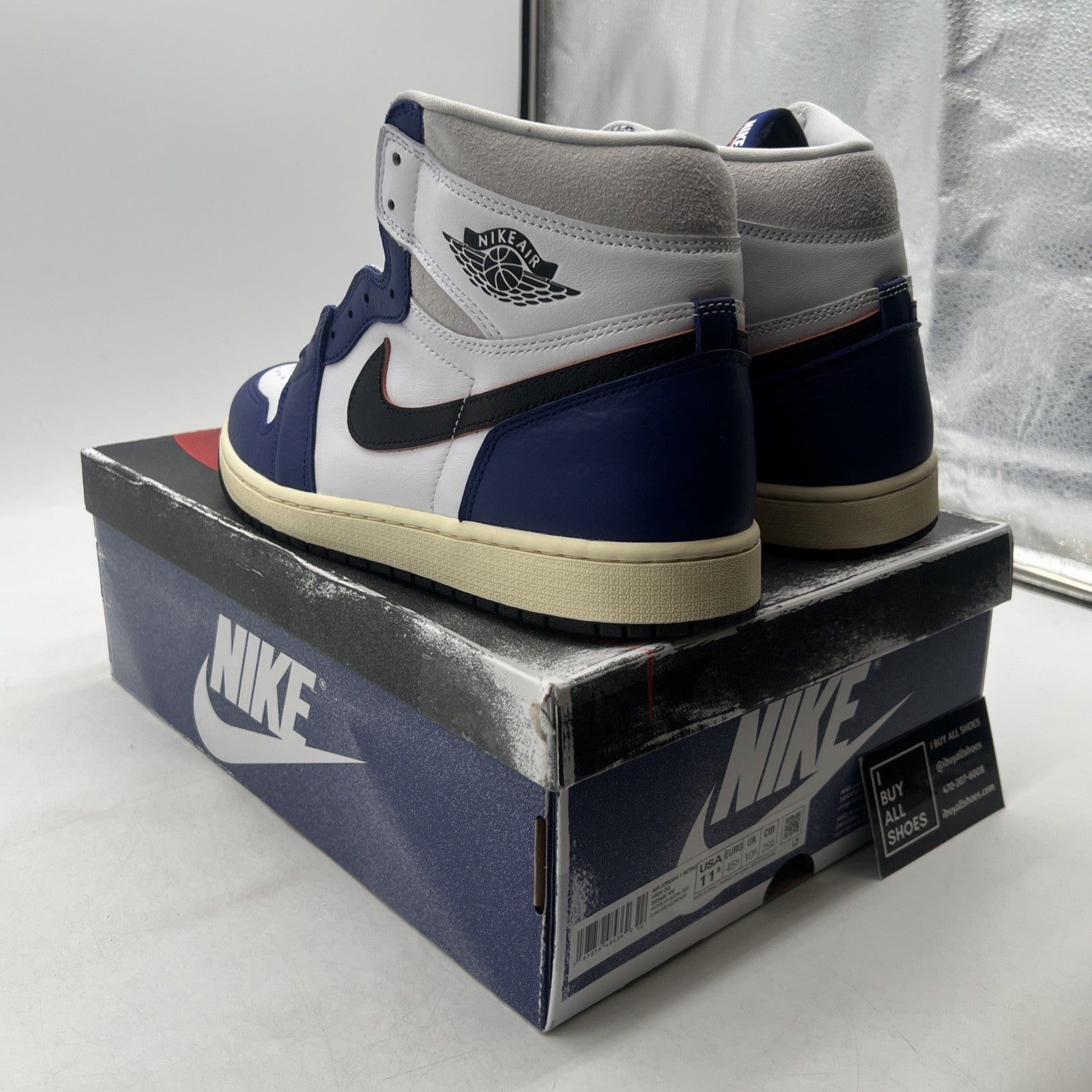 Size 11.5 - Air Jordan 1 Retro OG High Rare Air - Deep Royal Blue (DZ5485-100)