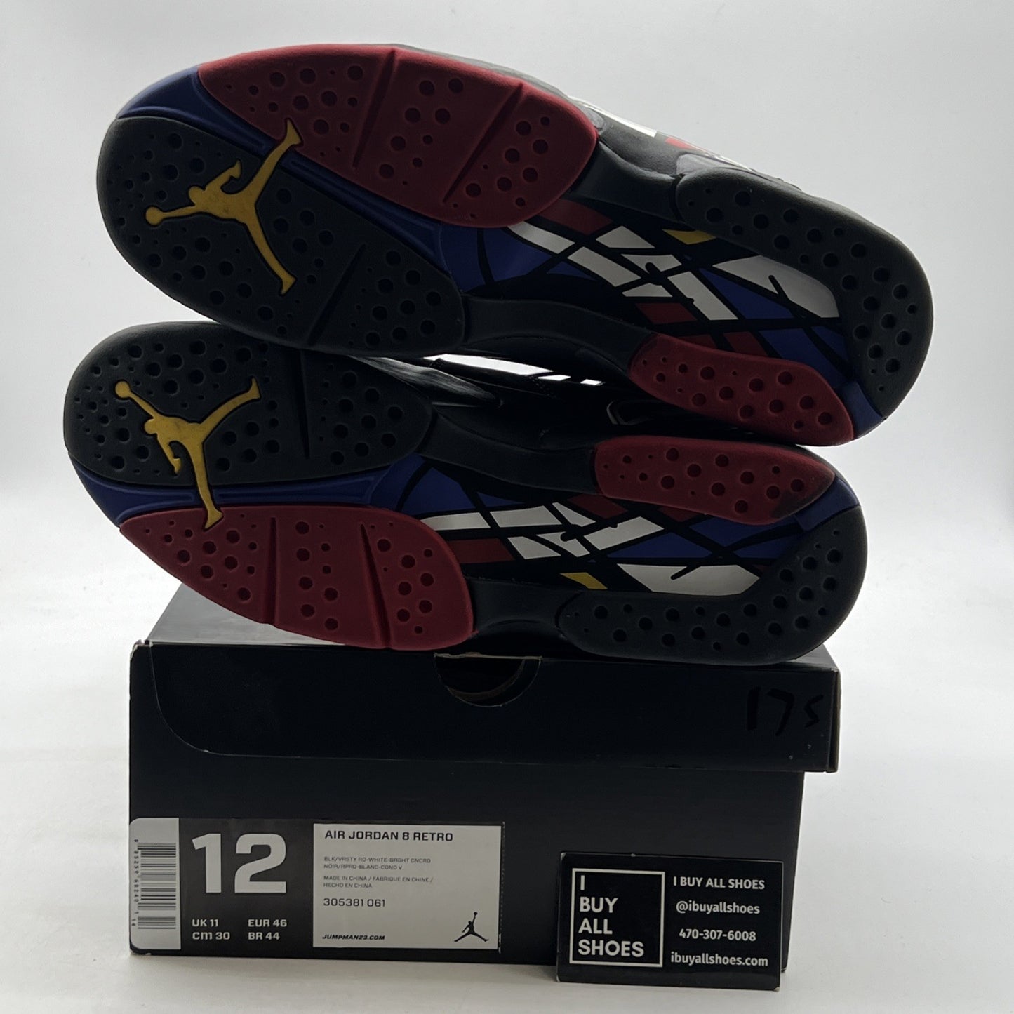 Size 12 - Air Jordan 8 Retro 2013 Playoff (305381-061)