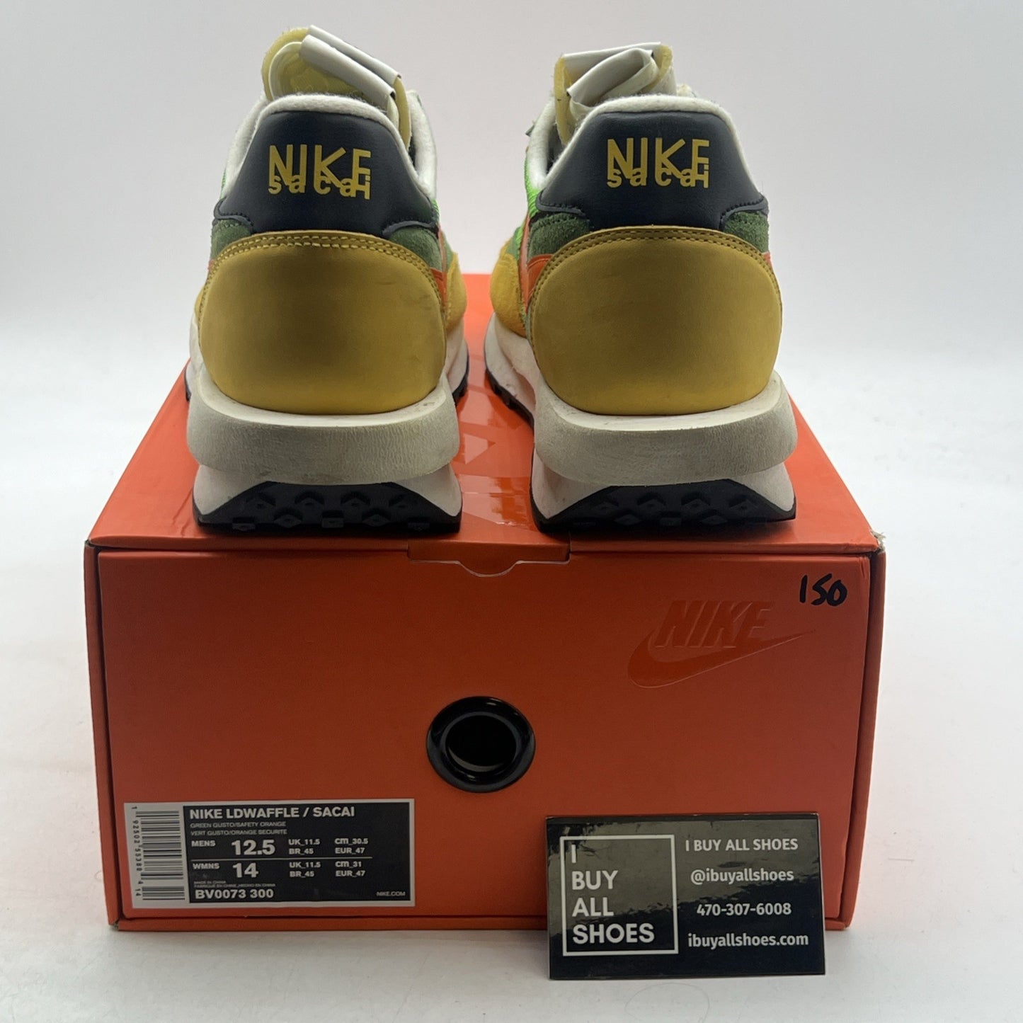 Size 12.5 - sacai x Nike LDWaffle Green Gusto (BV0073-300)