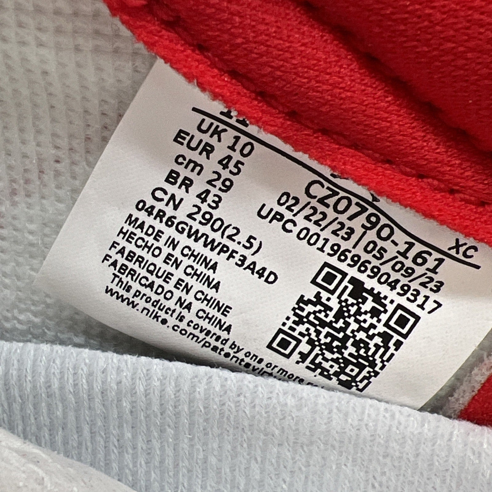 Size 11 - Air Jordan 1 Retro OG Low University Red (CZ0709-161)