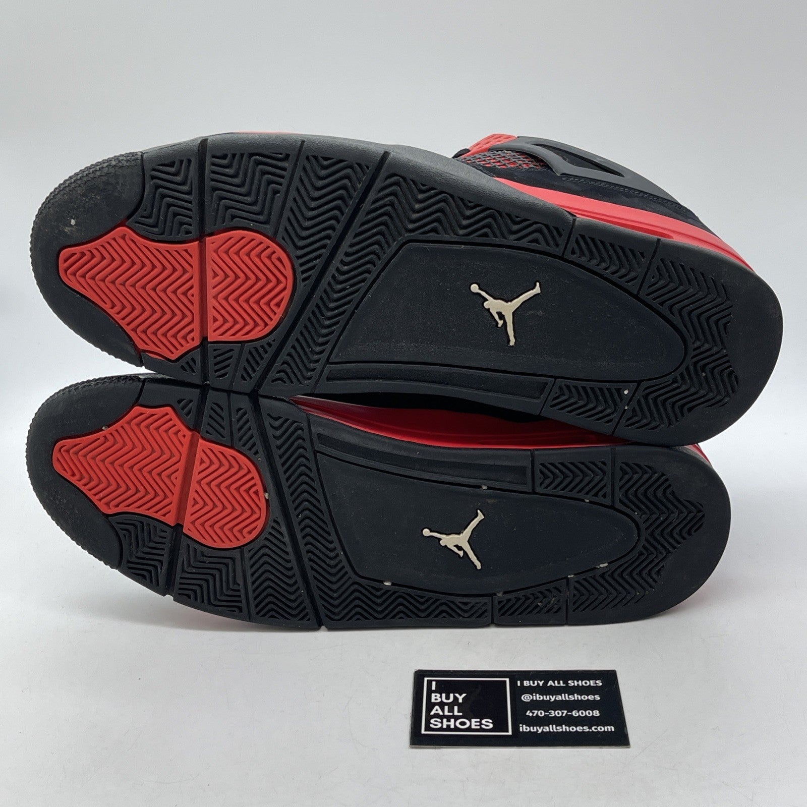 Size 13 - Jordan 4 Retro Mid Red Thunder Red Black White Suede (CT8527-016)