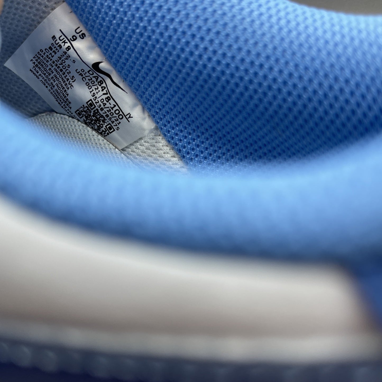 Size 9 - Nike Air Force 1 '07 First Use - White University Blue (DA8478-100)