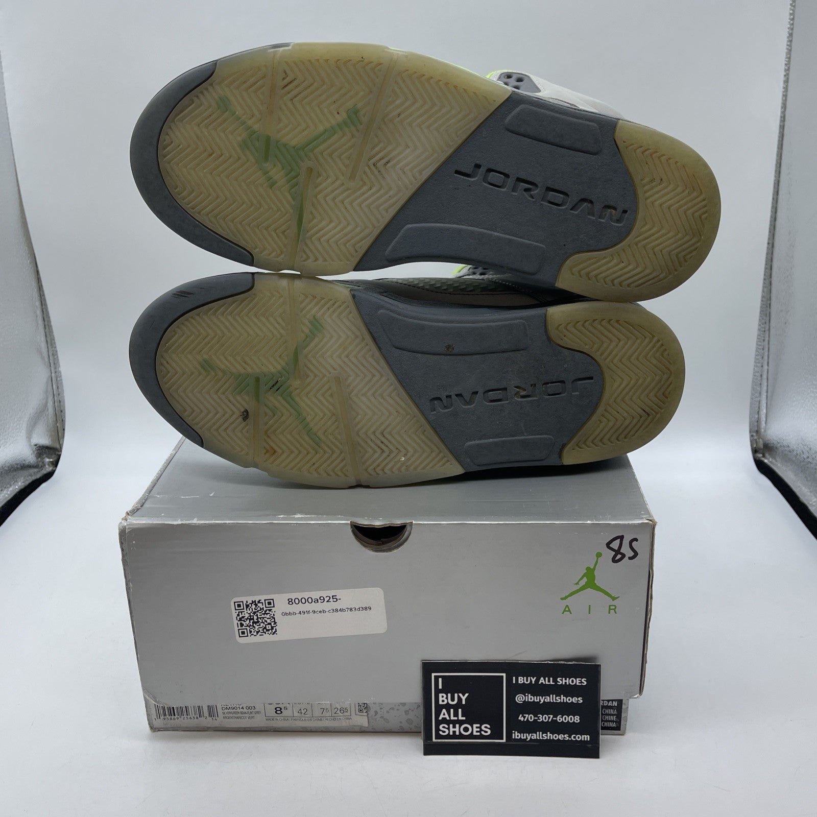 Size 8.5 - Jordan 5 Retro Green Bean Grey Leather (DM9014-003)