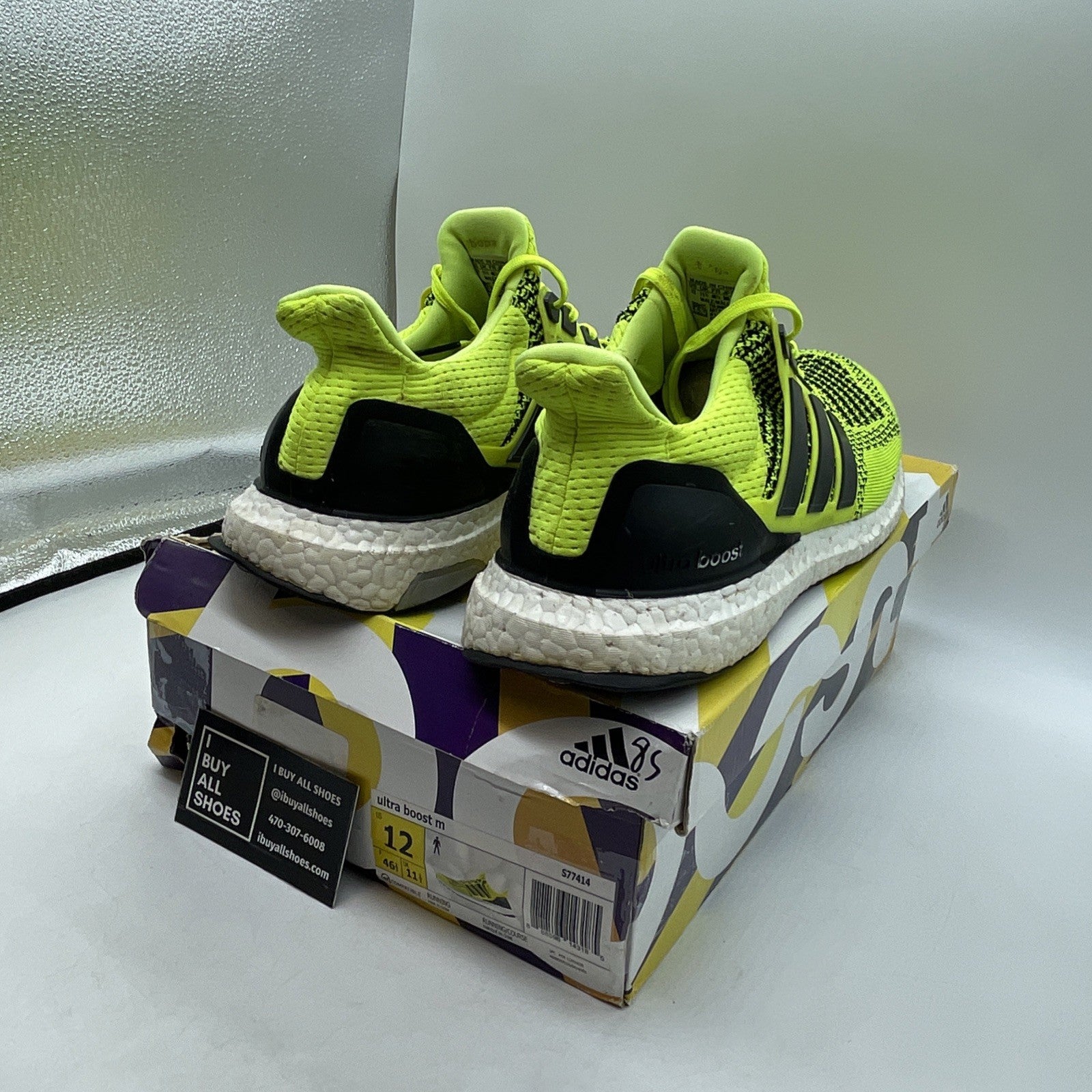 Size 12 - Adidas UltraBoost 1.0 Solar Yellow (S77414)