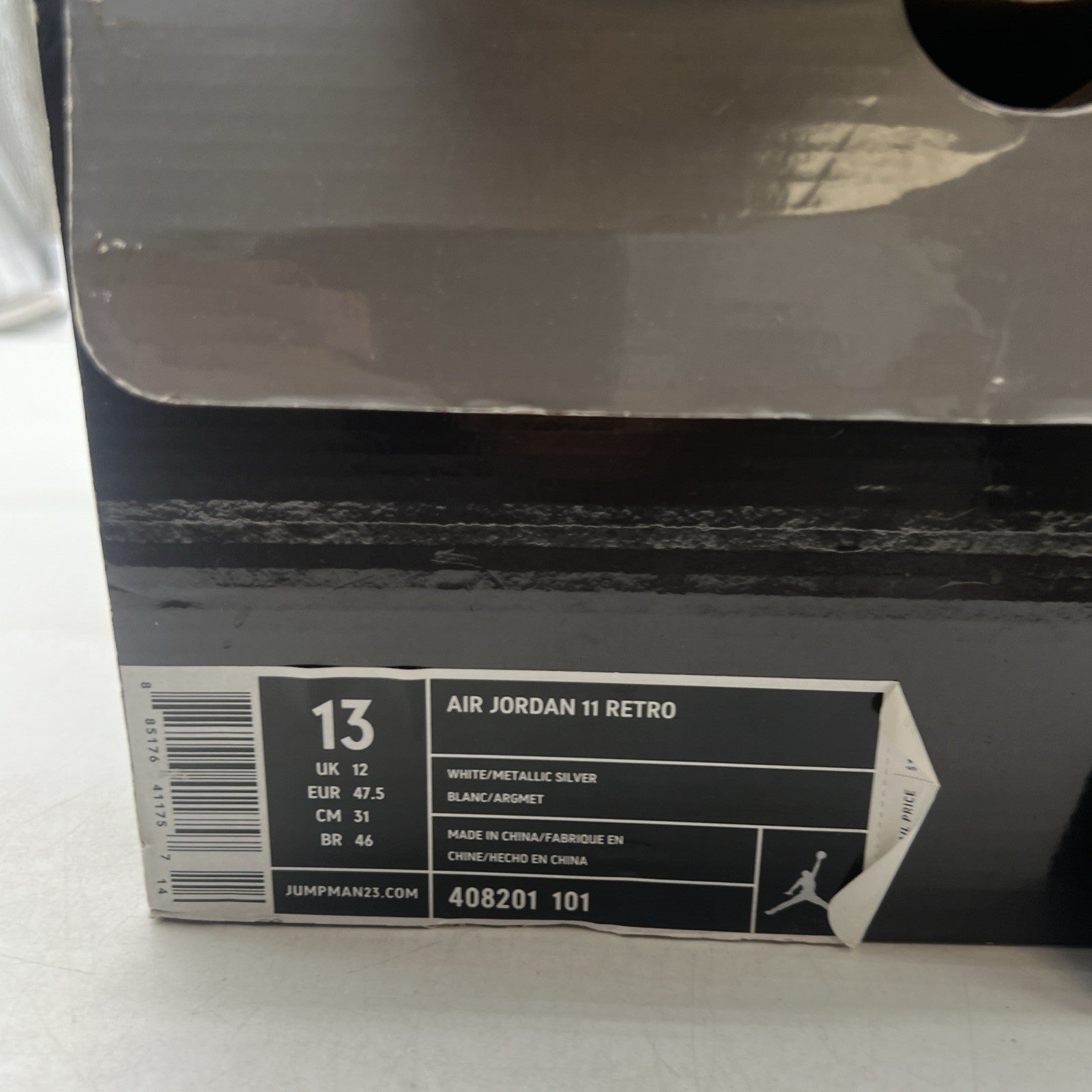 Size 13 - Air Jordan 11 Retro Silver Anniversary (408201-101)