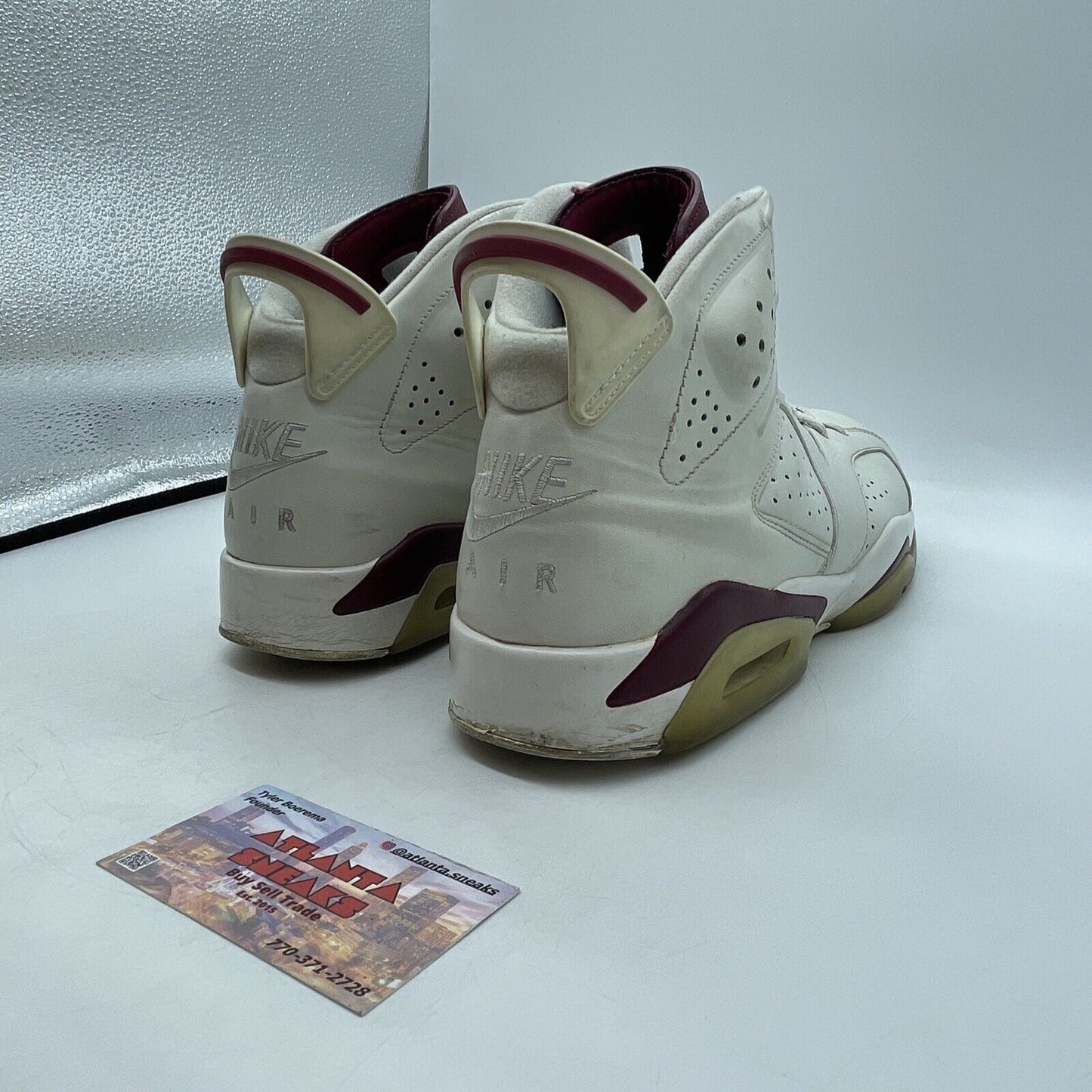 Size 11 - Air Jordan 6 Retro 2015 Maroon Tan Leather (384664-116)