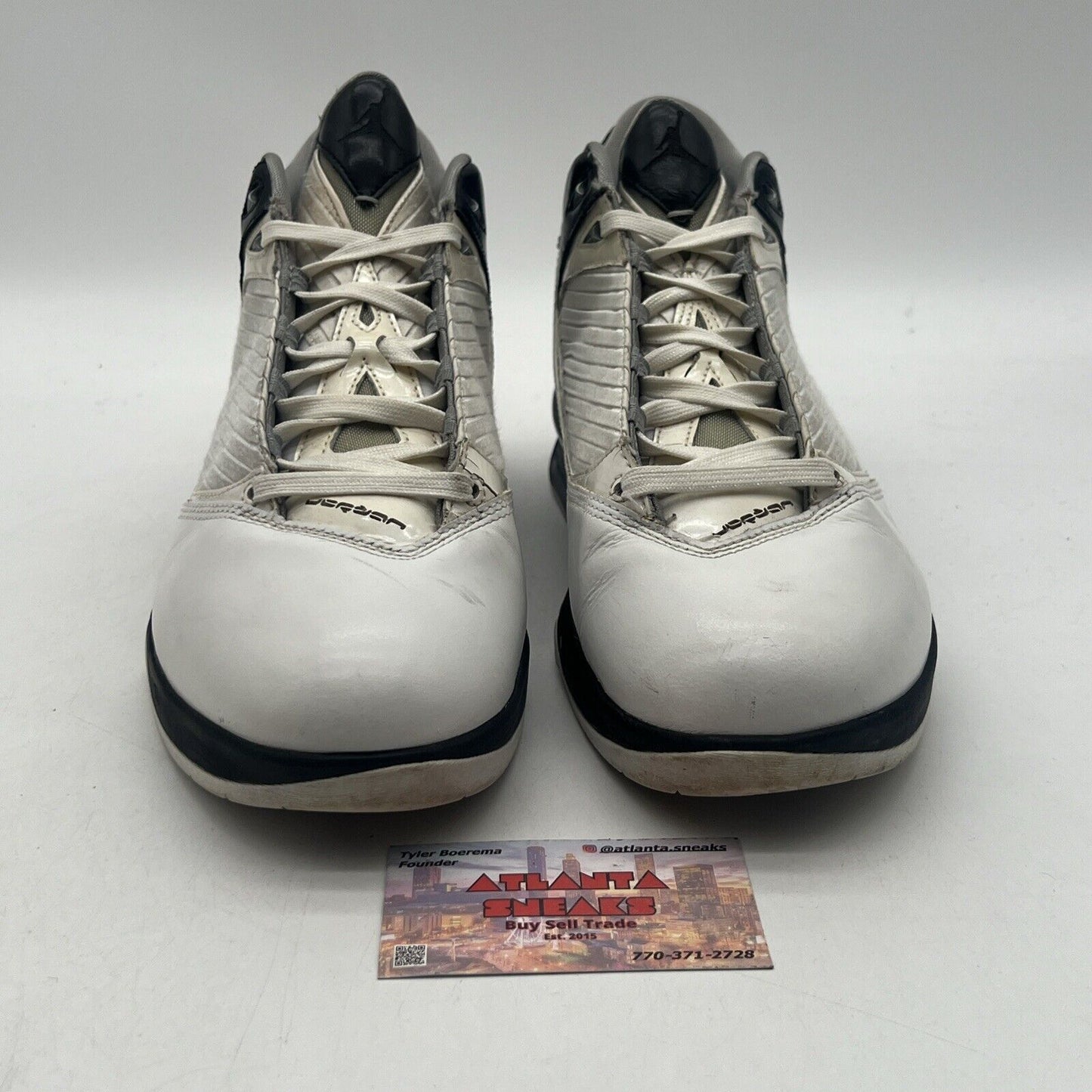 Size 10.5 - Air Jordan 2009 White Metallic Silver Black Grey (343084-161)