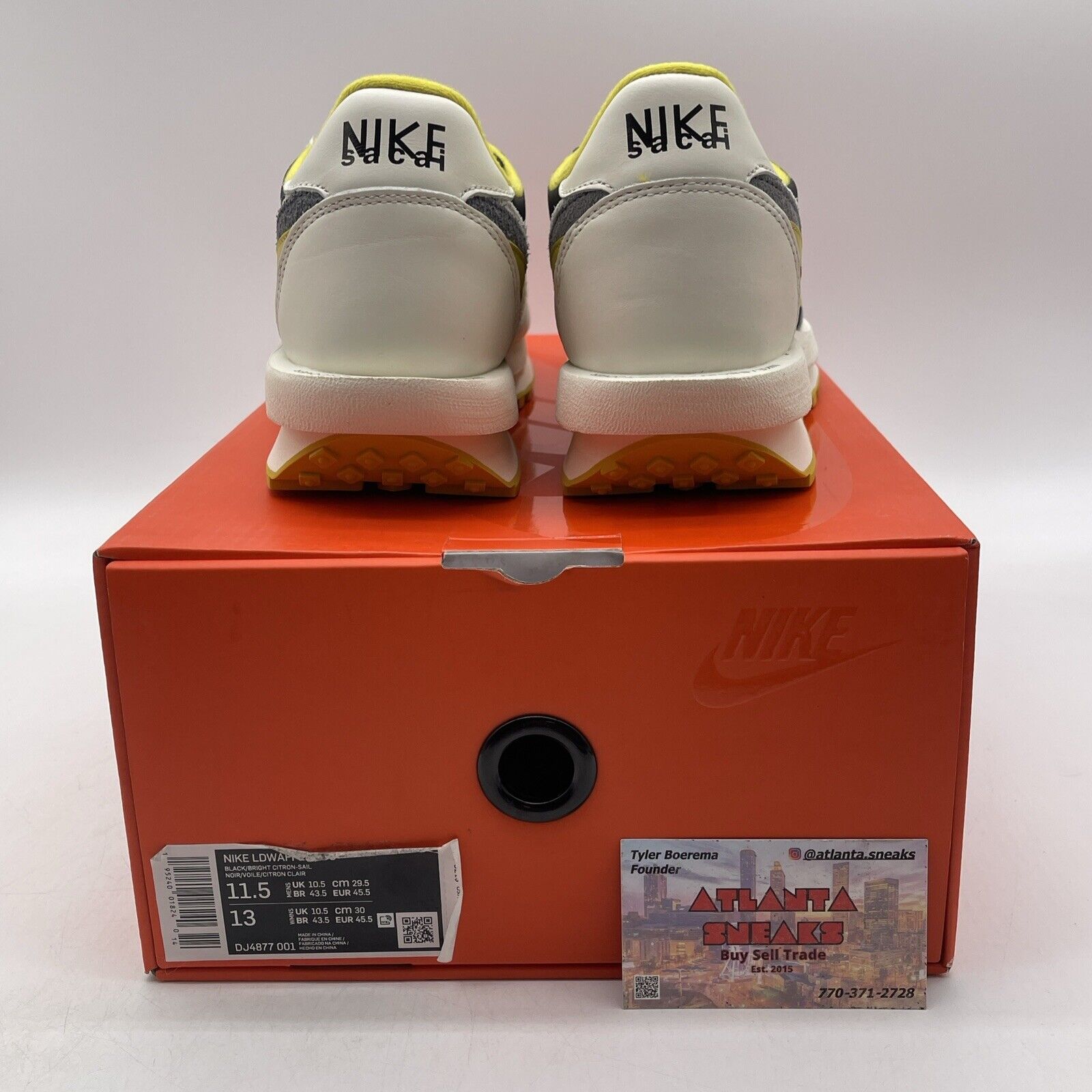 Size 11.5 - Nike sacai x Undercover x LDWaffle Bright Citron (DJ4877-001)