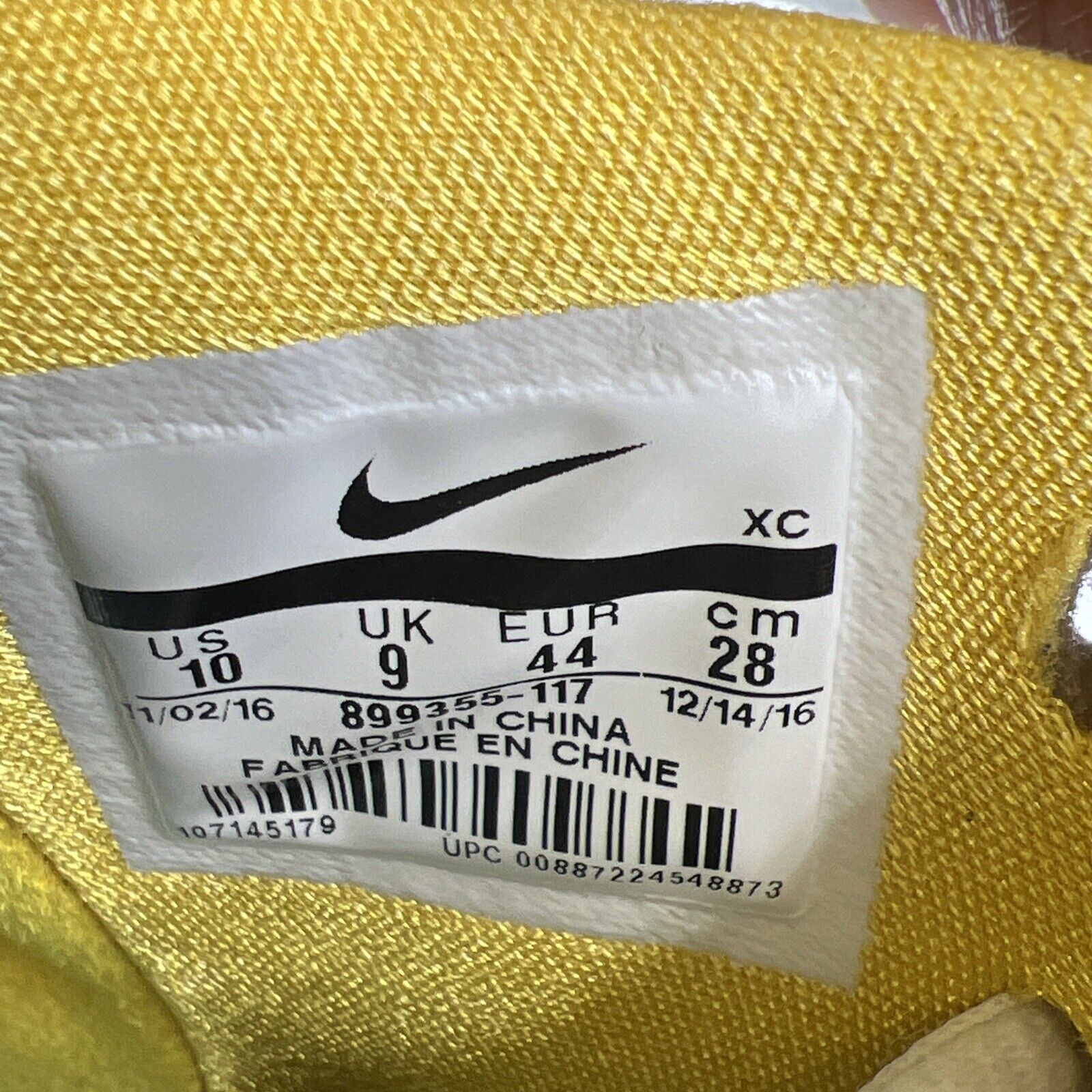 Size 10 - Nike Kyrie 3 N7 (899355-117) Black White Yellow