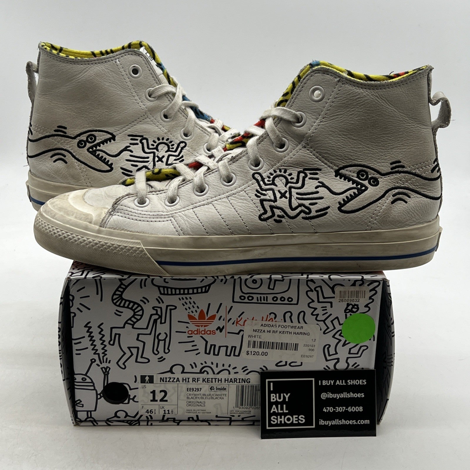 Size 12 - adidas Keith Haring x Nizza RF High Pop Art (EE9297)