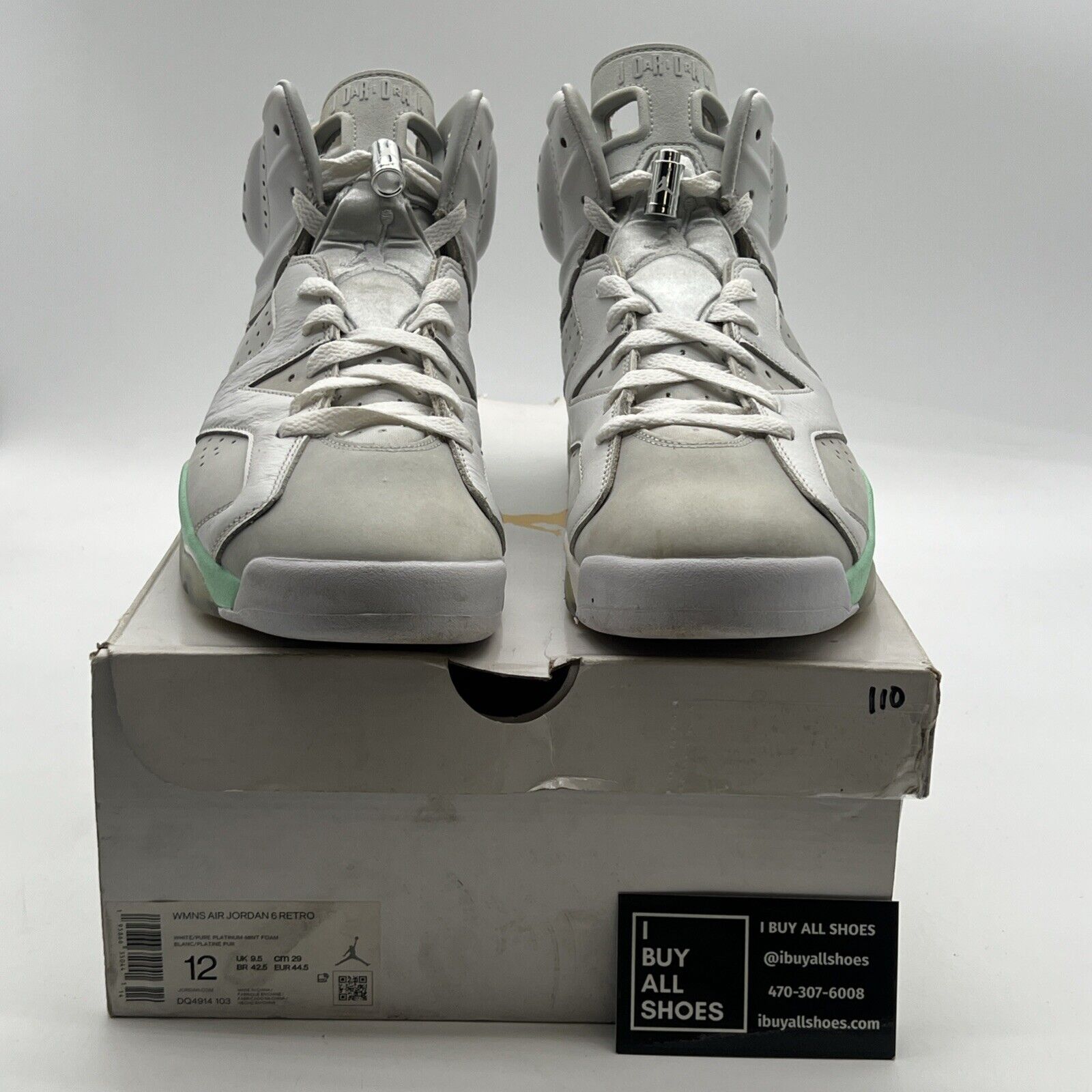 Size 12 - Air Jordan 6 Retro Mint Foam W (DQ4914-103)